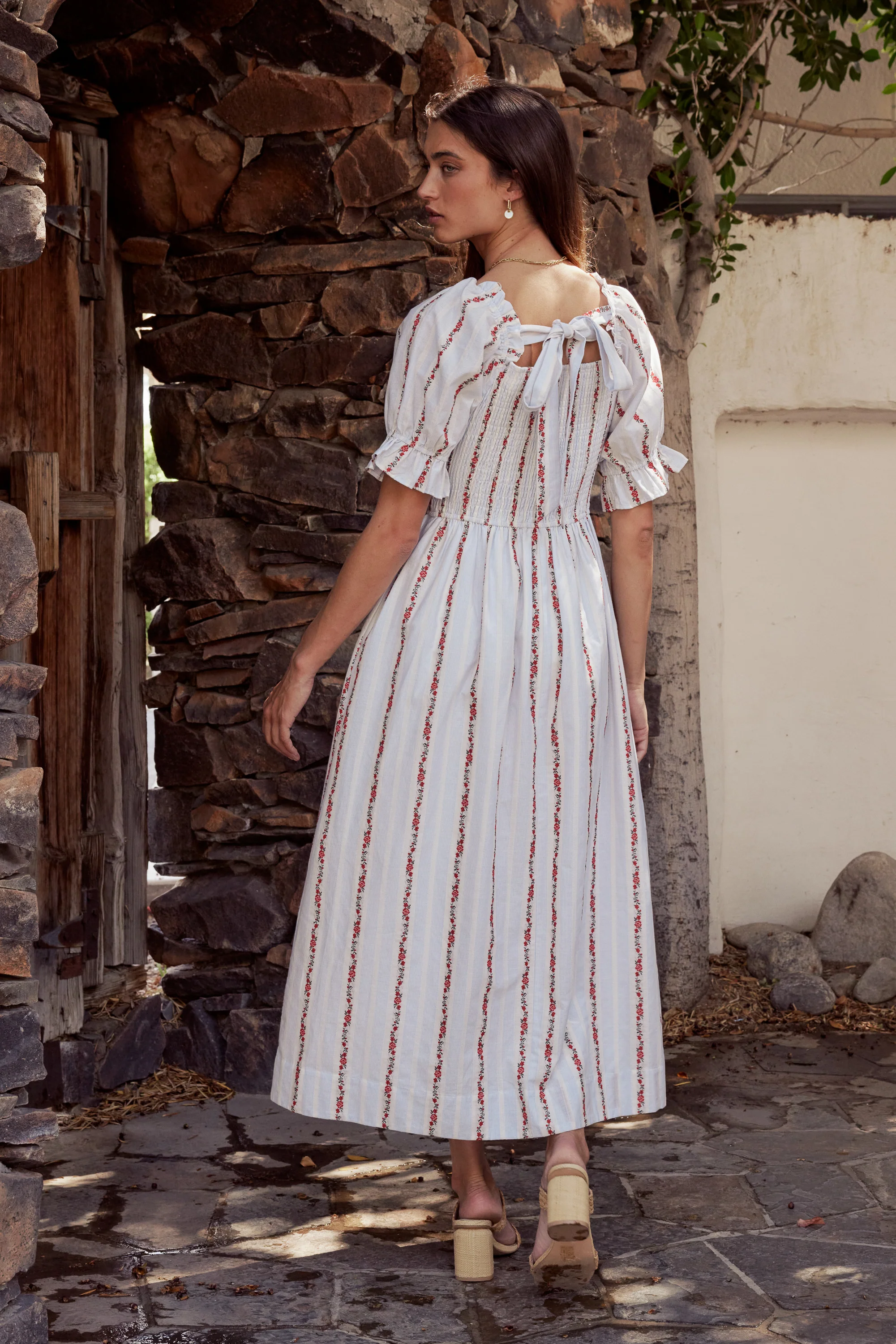 Effie Embroidered Midi Dress - FINAL SALE - Image 4