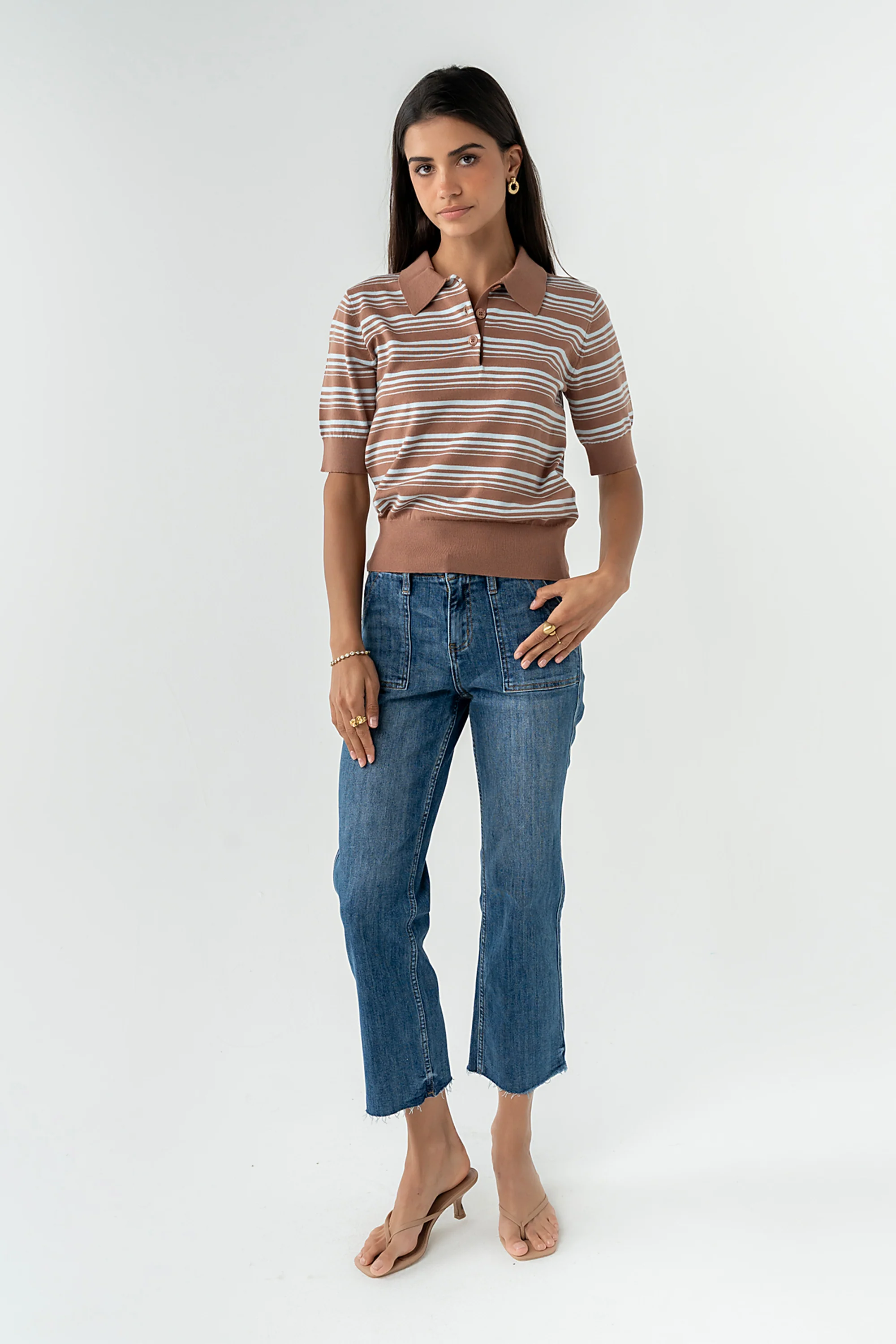 Eileen Cropped Straight Leg Jeans - Image 2