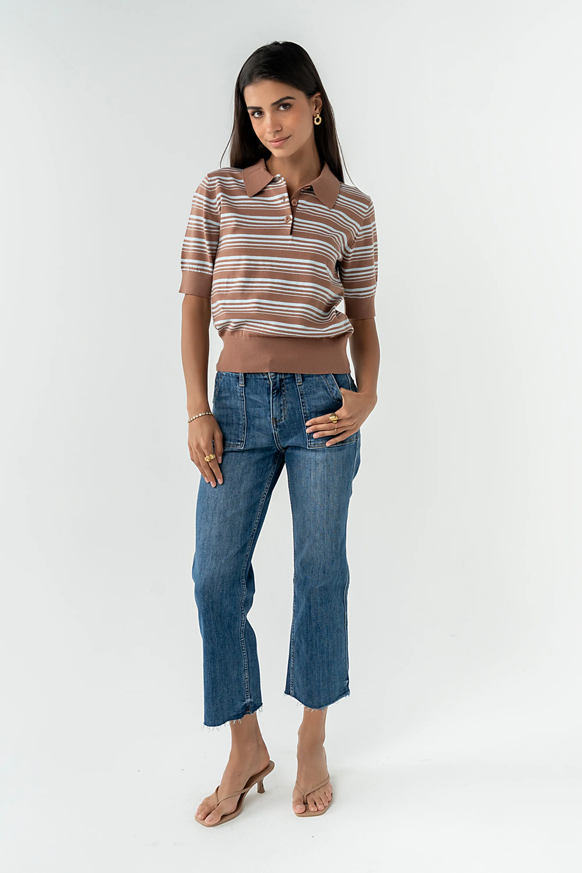 Eileen Cropped Straight Leg Jeans - Image 4