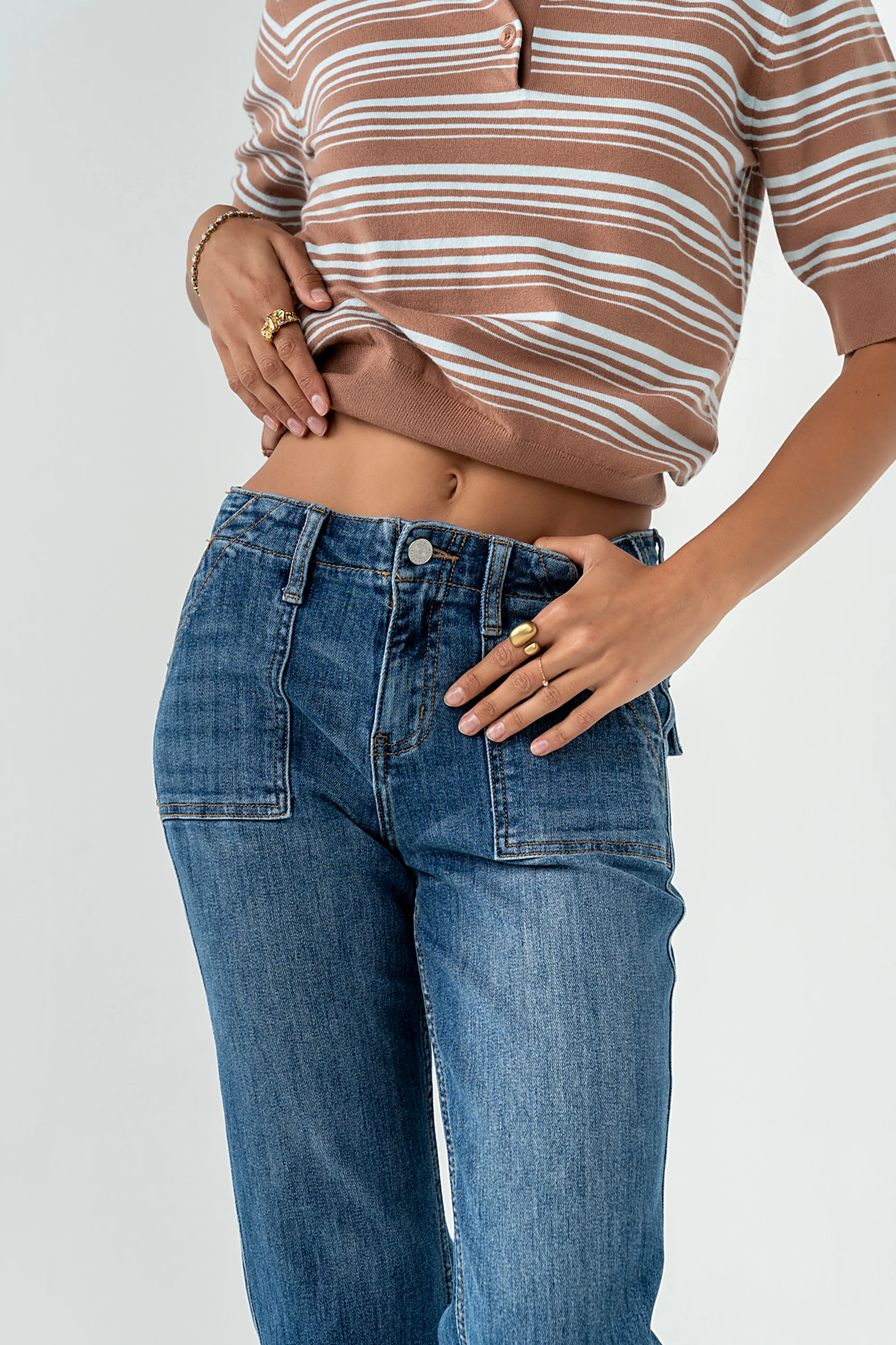Eileen Cropped Straight Leg Jeans - Image 5