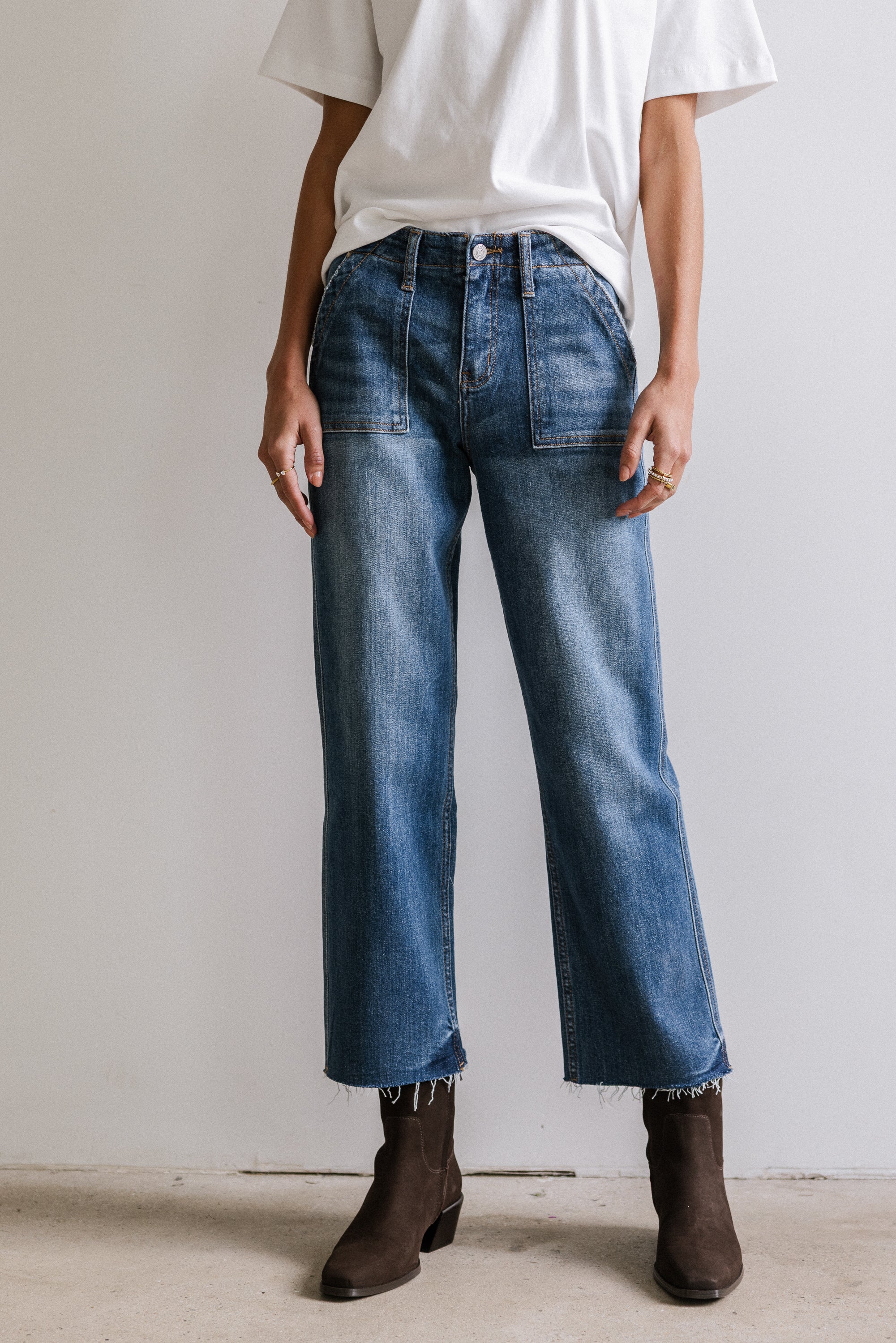 Eileen Cropped Straight Leg Jeans - Image 6