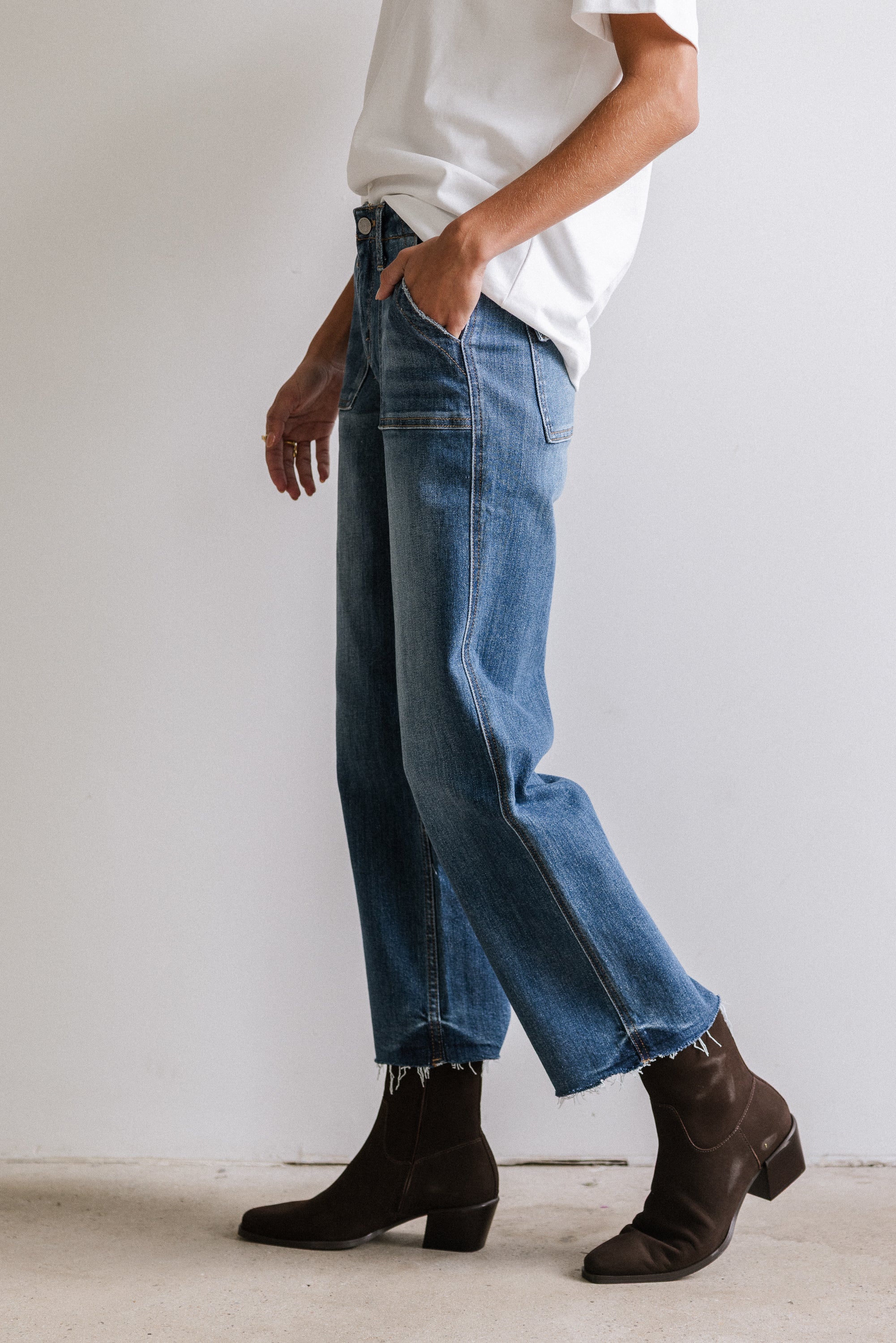 Eileen Cropped Straight Leg Jeans - Image 8