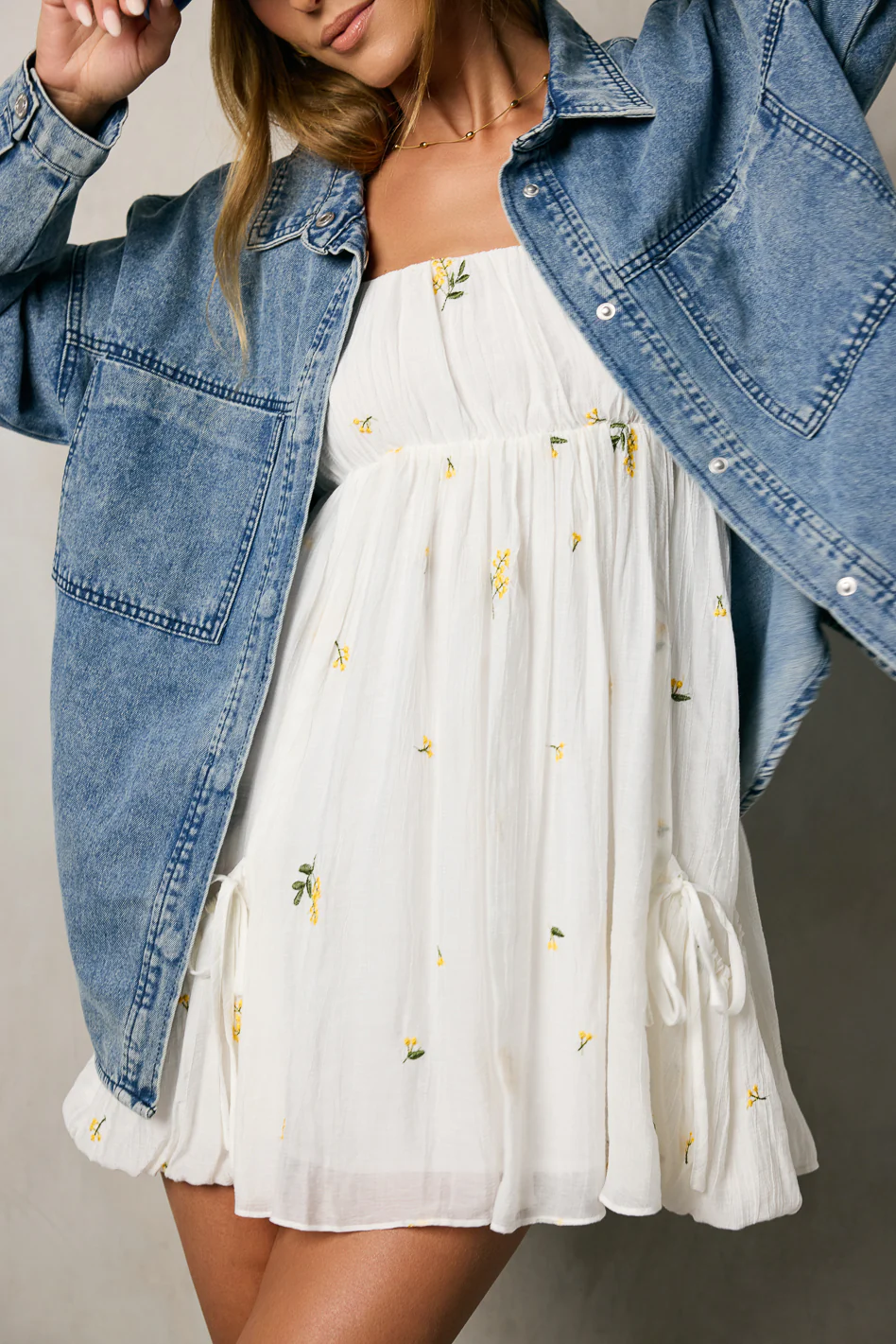 Eira Floral Mini Dress - FINAL SALE - Image 6