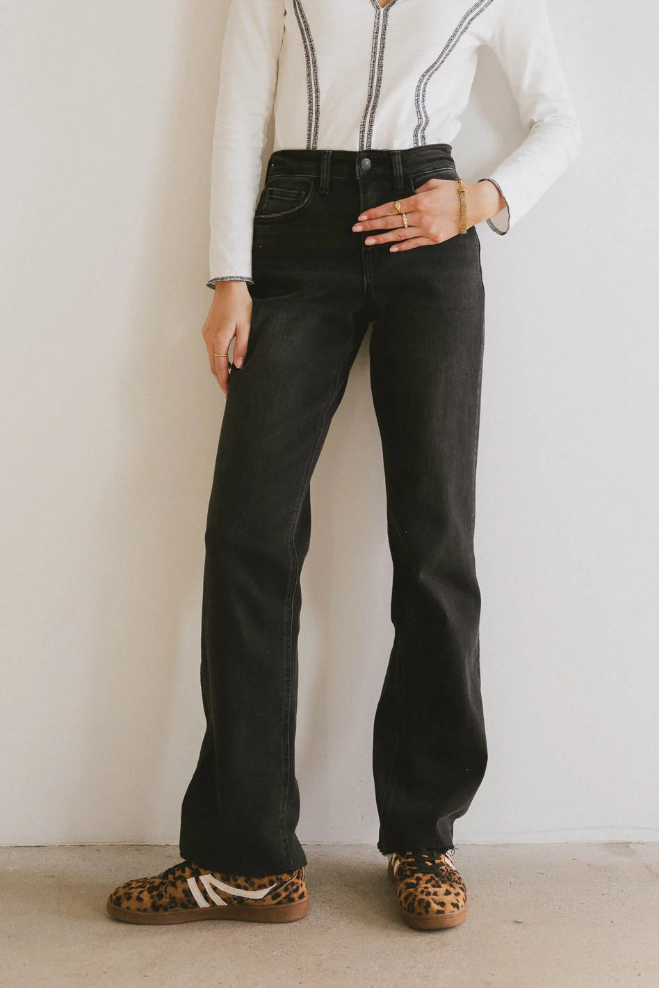 Eliana Wide Leg Jeans - FINAL SALE - Image 4