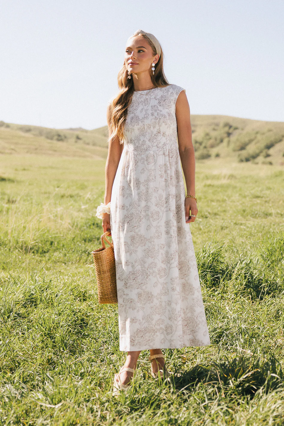 Elias Smocked Maxi Dress - Image 6