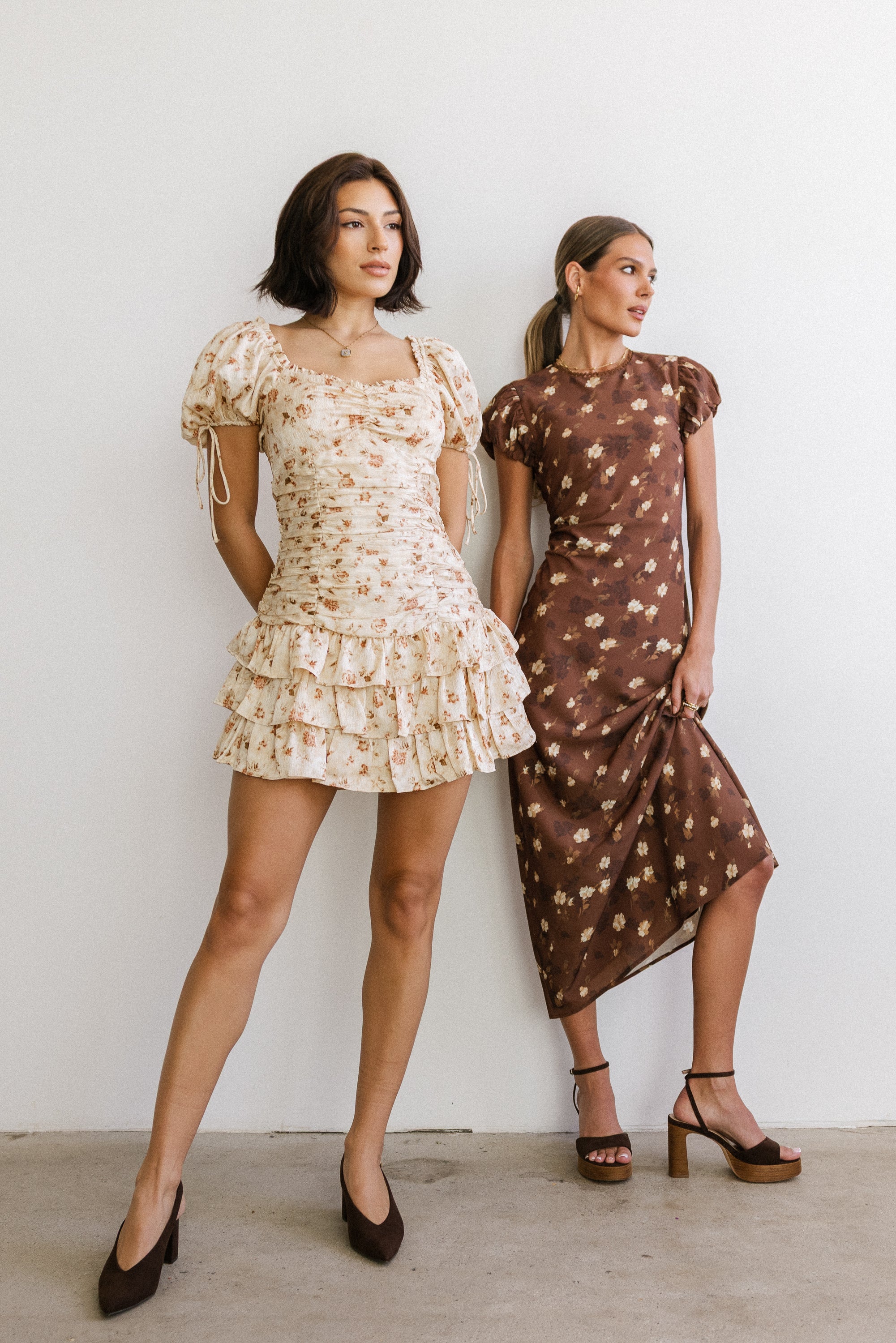 Ellianna Floral Maxi Dress in Brown - Image 5