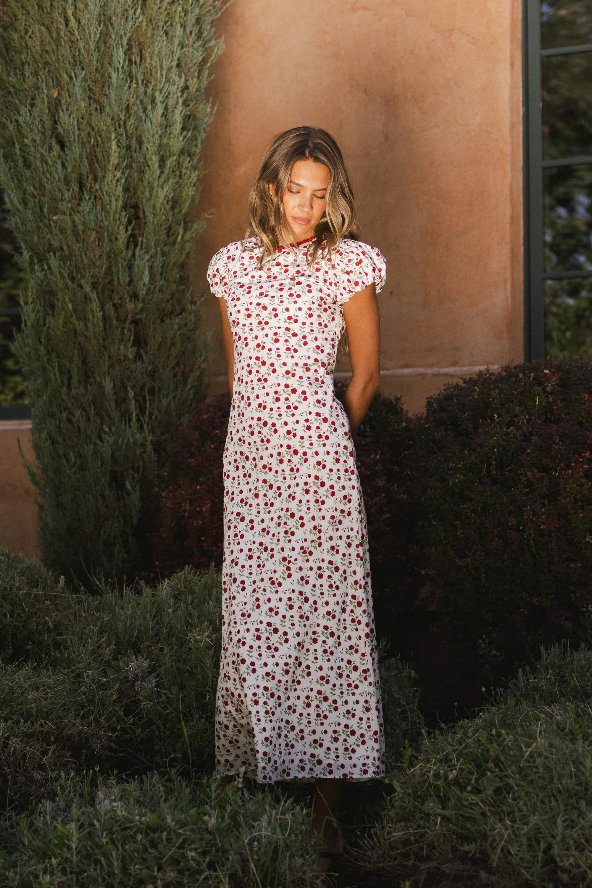 Ellianna Floral Maxi Dress in Cream - Image 7