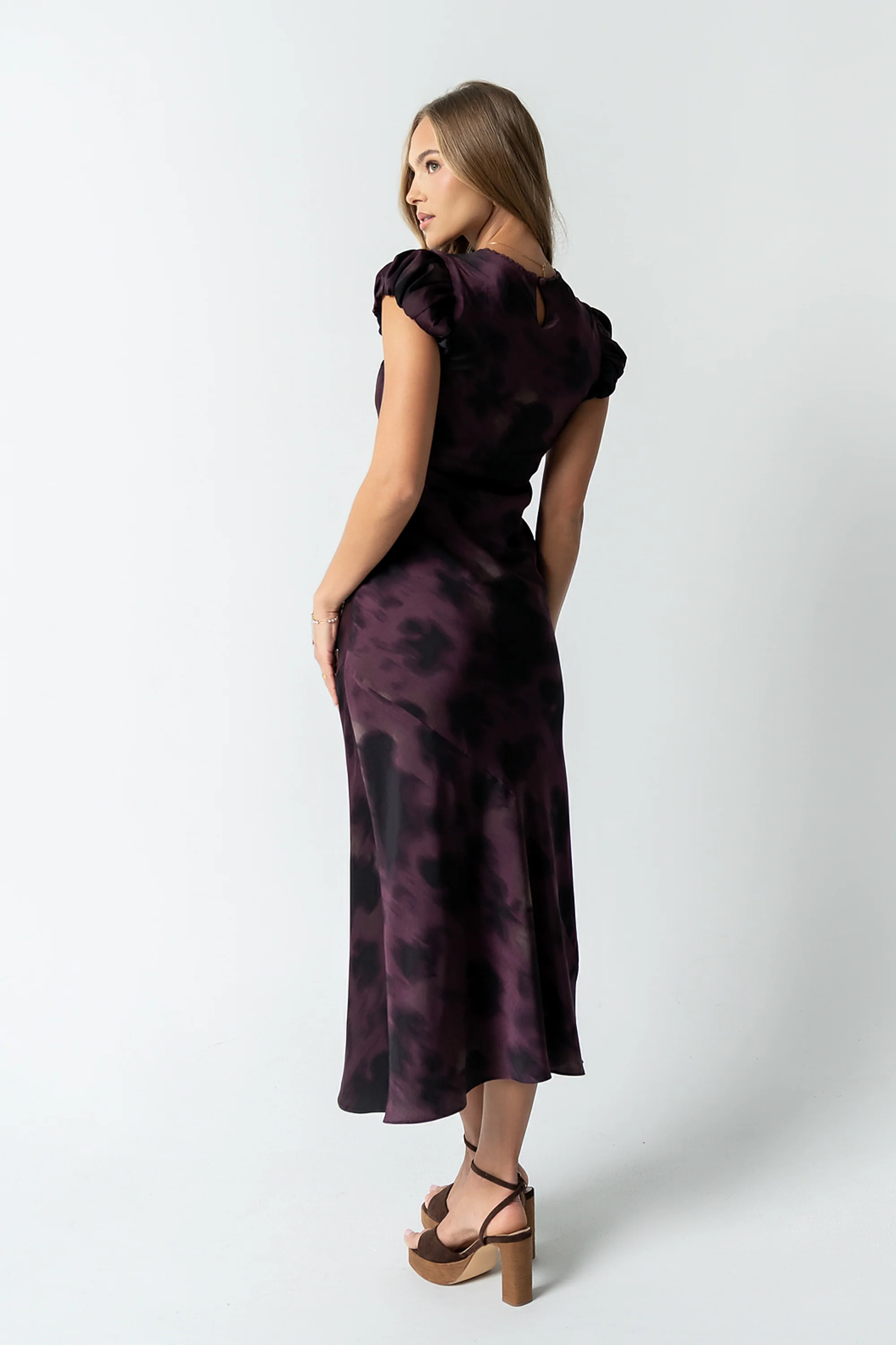 Ellianna Floral Maxi Dress in Purple - Image 6