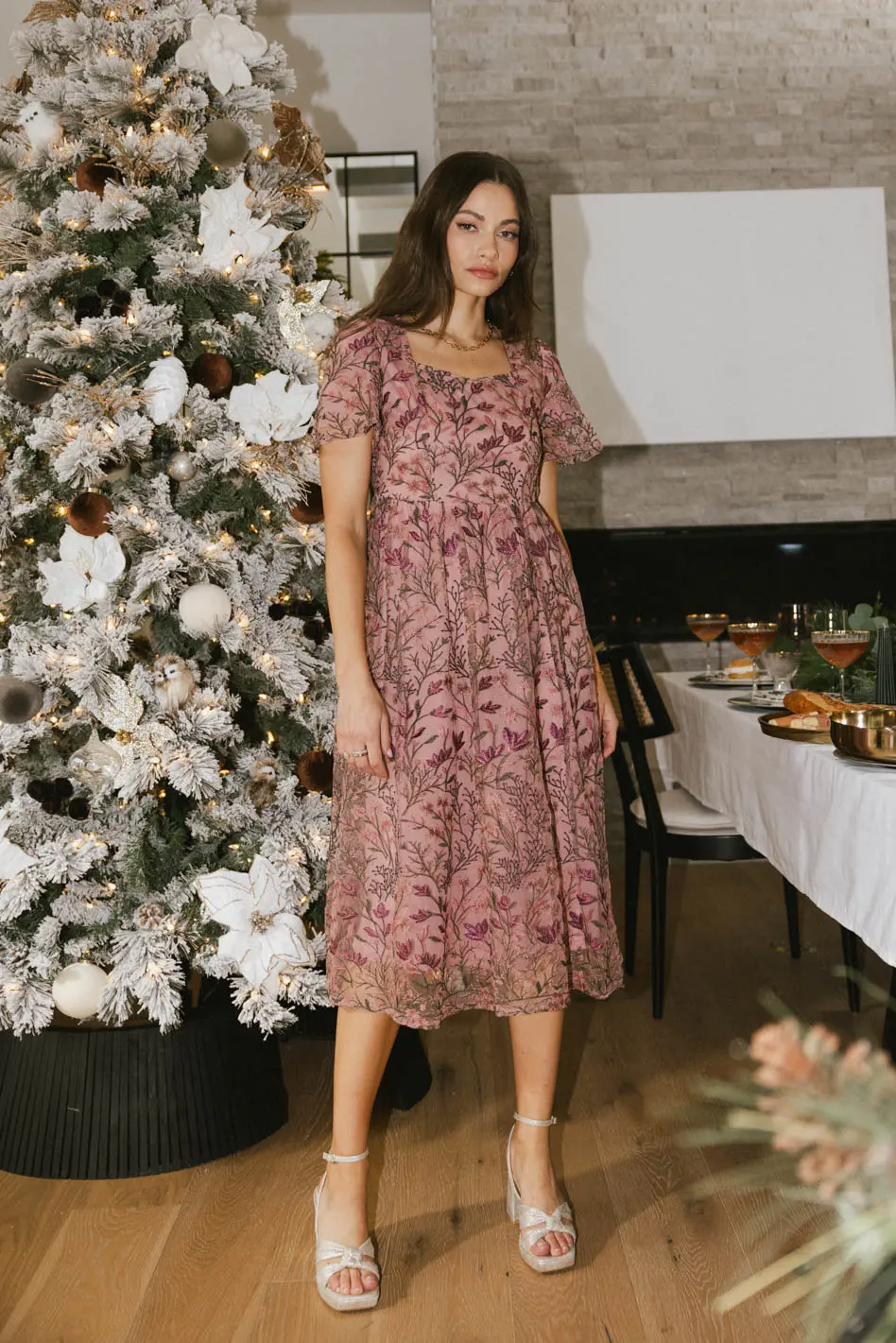 Elowyn Floral Midi Dress - FINAL SALE - Image 5