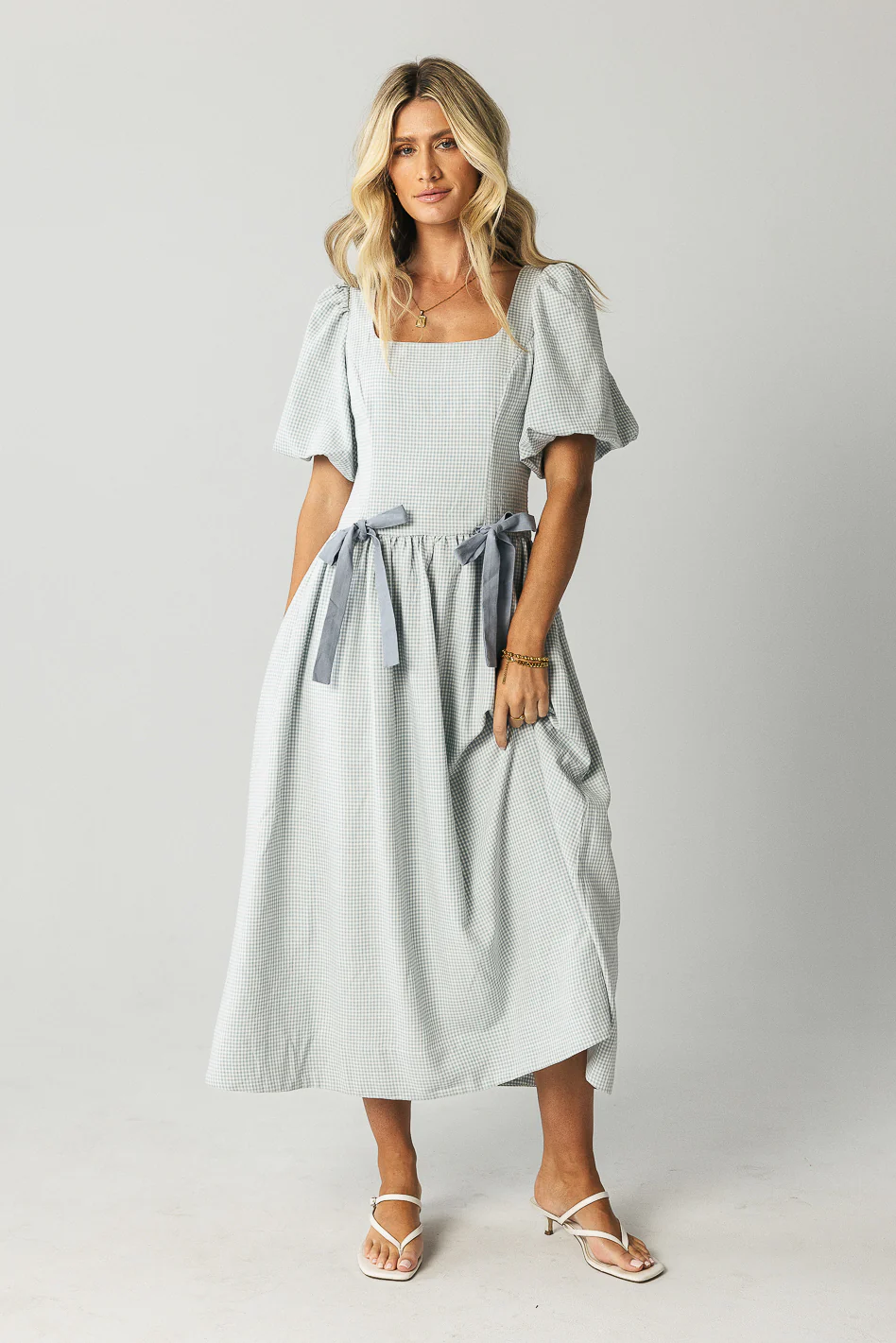Elyse Gingham Maxi Dress - FINAL SALE - Image 4