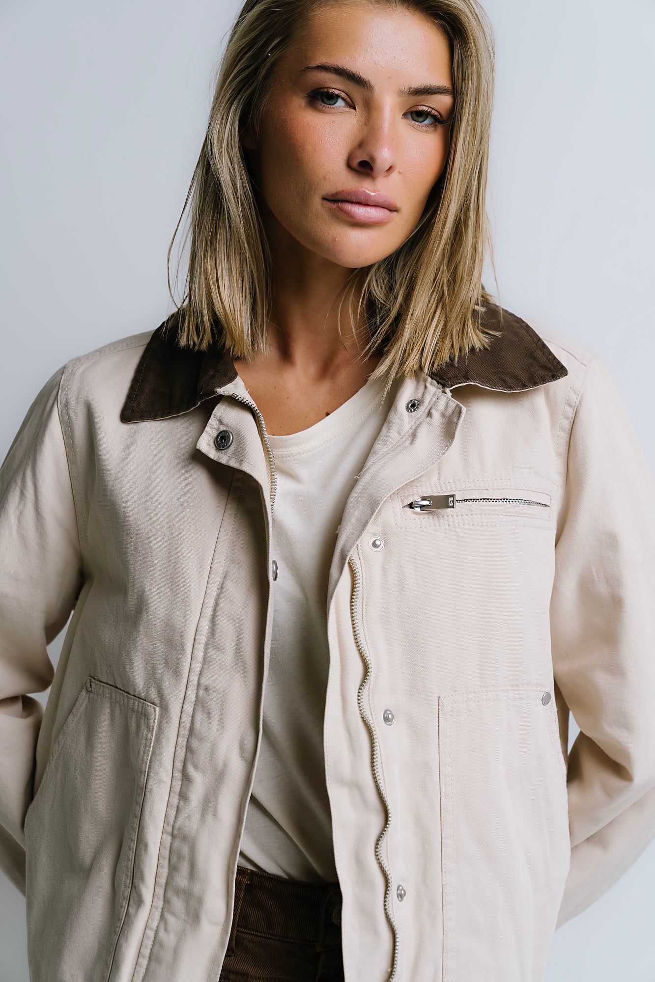 Ember Barn Jacket in Ecru - Image 6
