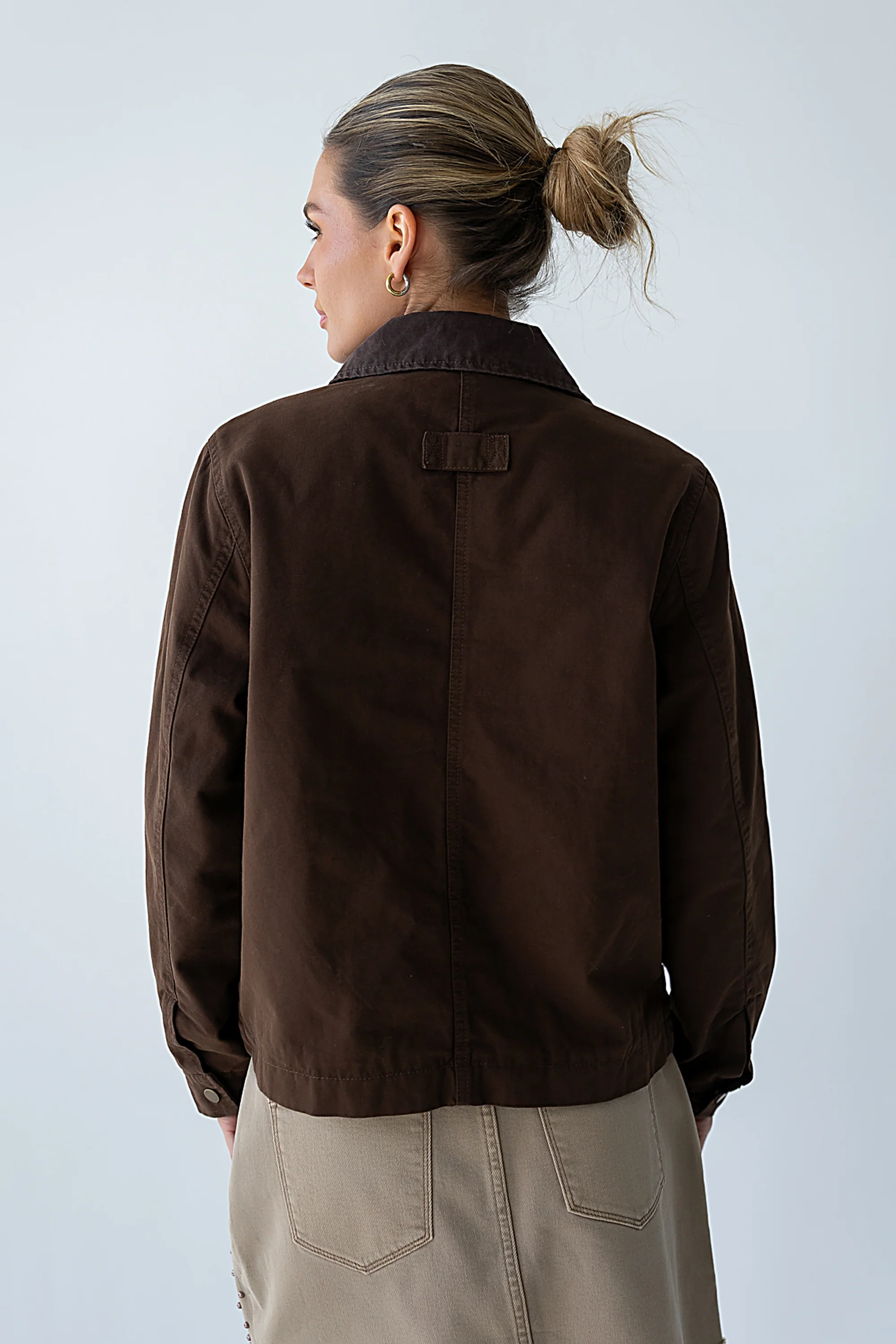 Ember Barn Jacket in Brown - Image 4