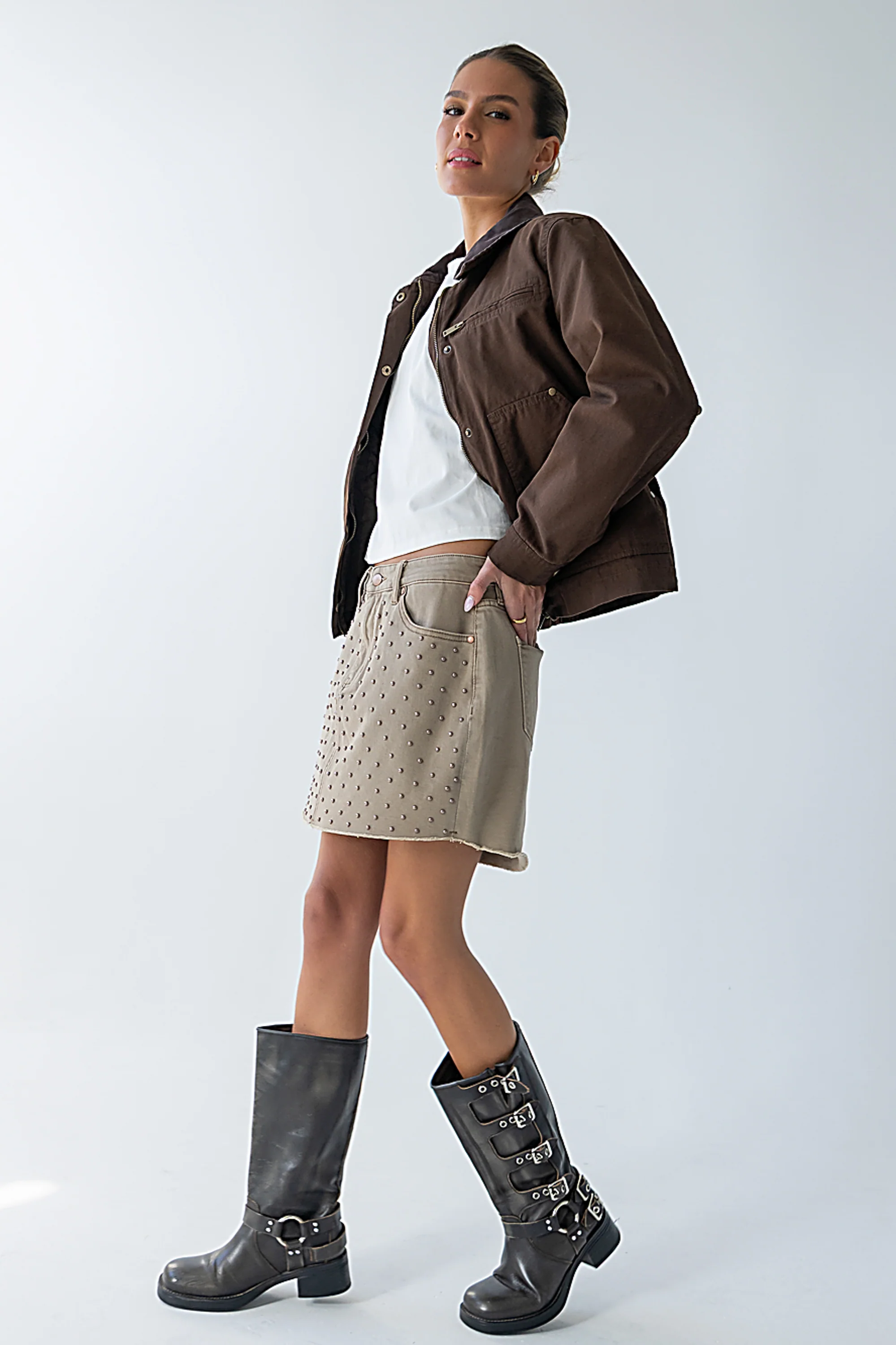 Ember Barn Jacket in Brown - Image 5