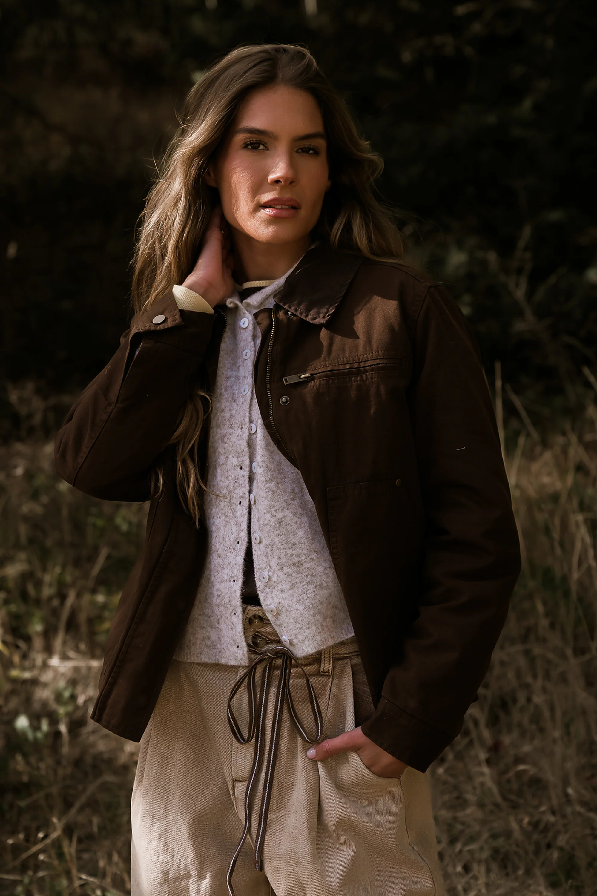 Ember Barn Jacket in Brown - Image 6