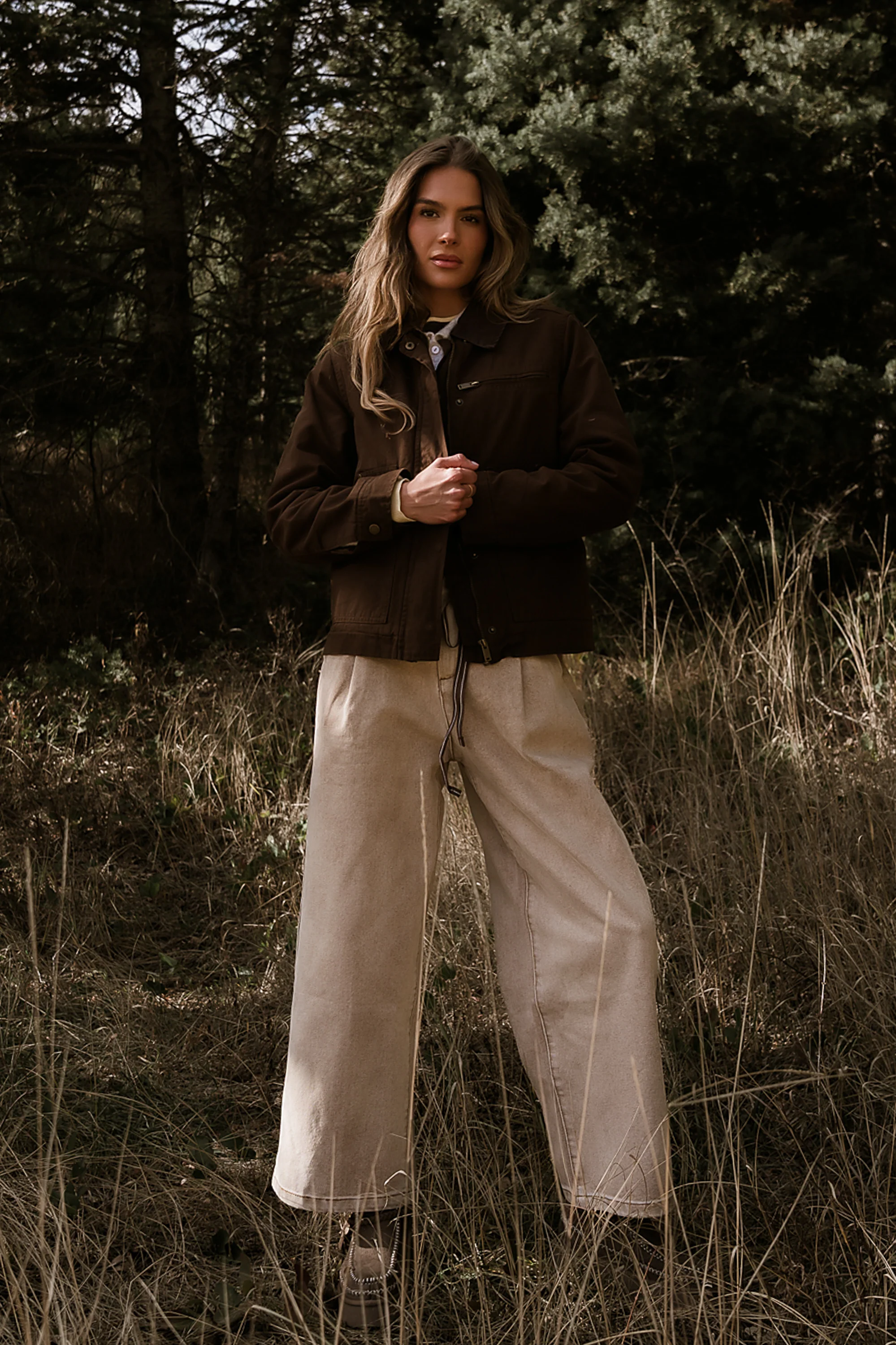 Ember Barn Jacket in Brown - Image 7