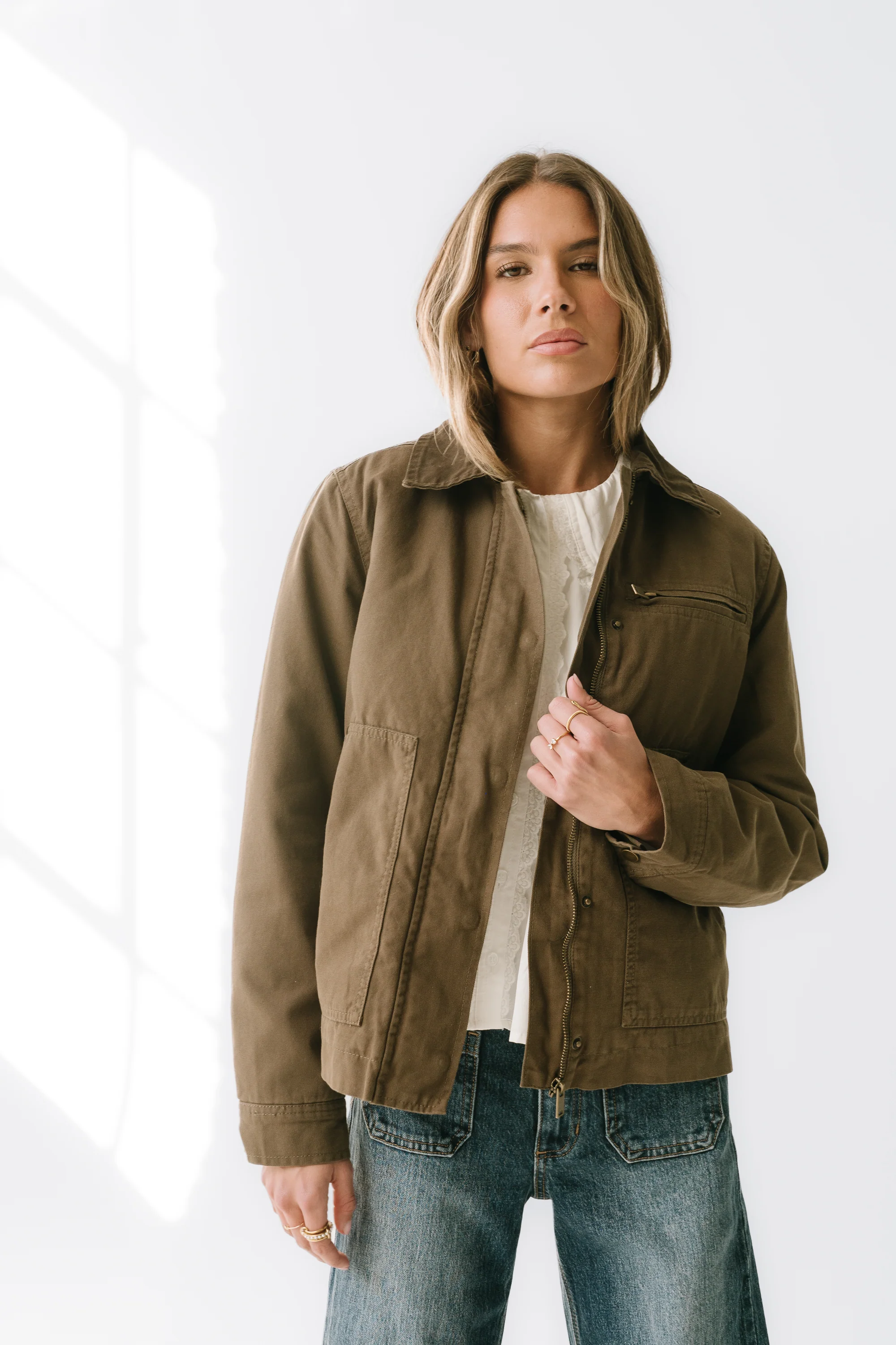 Ember Barn Jacket in Olive - Image 2