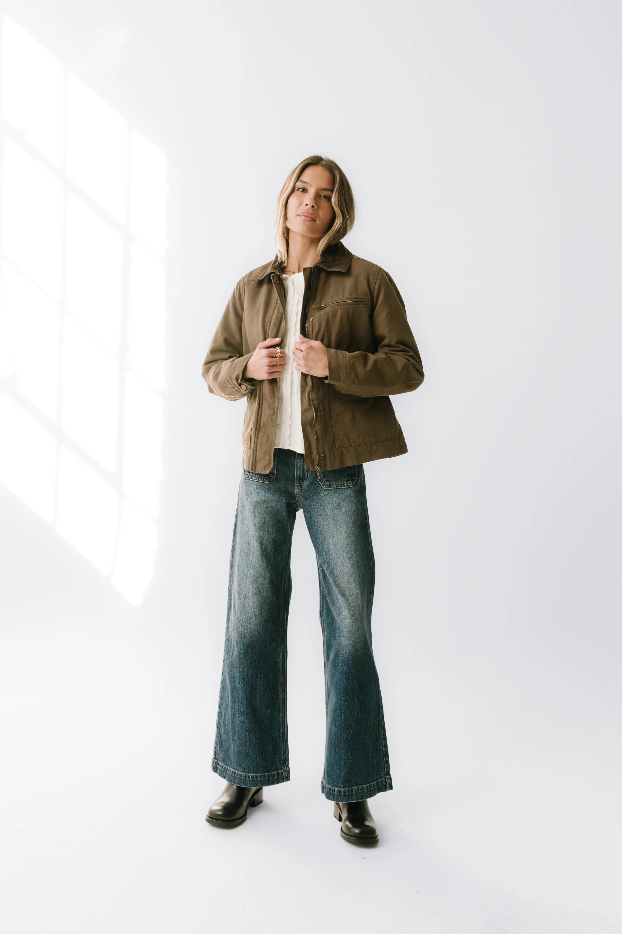 Ember Barn Jacket in Olive - Image 3