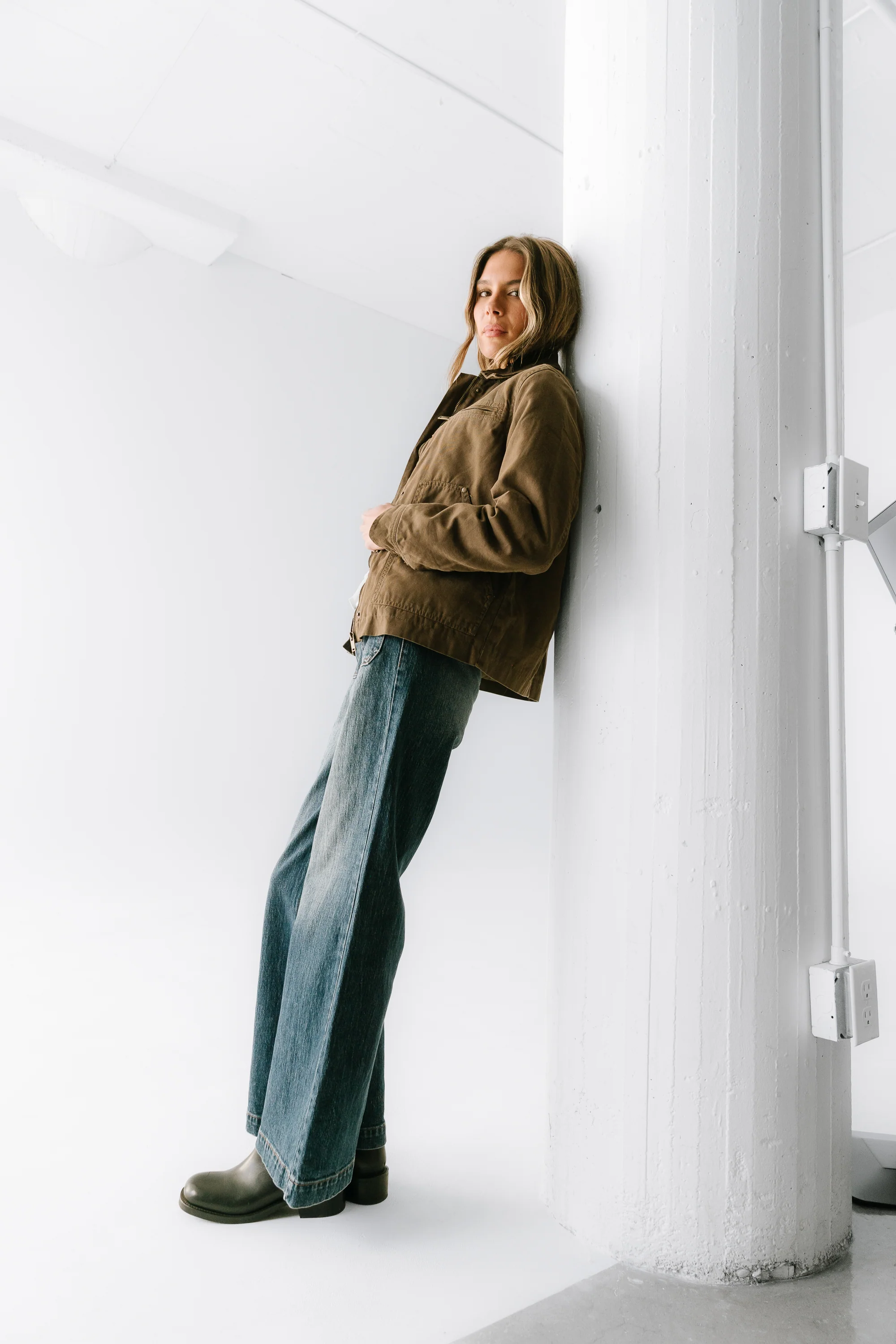 Ember Barn Jacket in Olive - Image 5