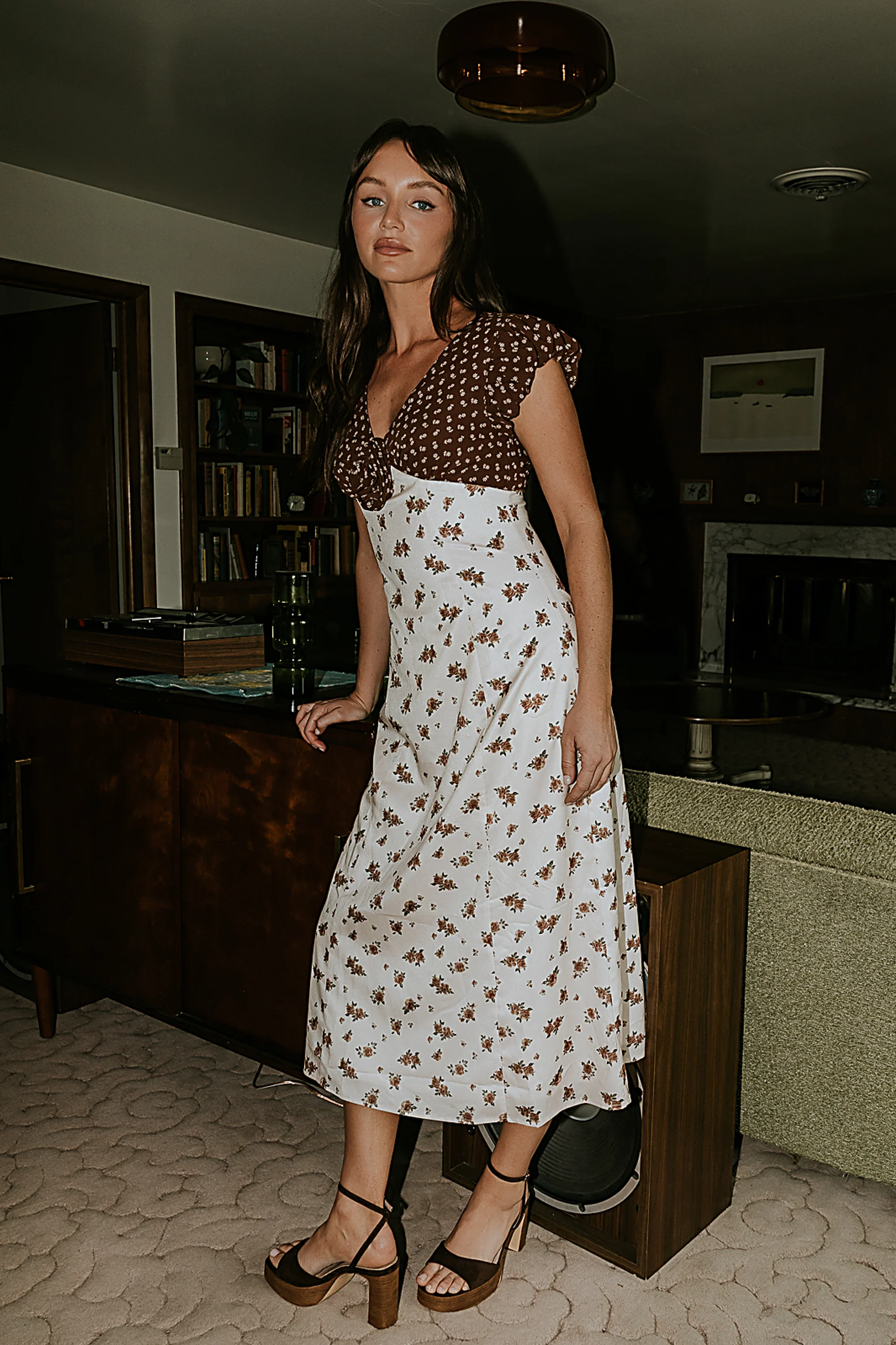 Emmie Floral Midi Dress - Image 5