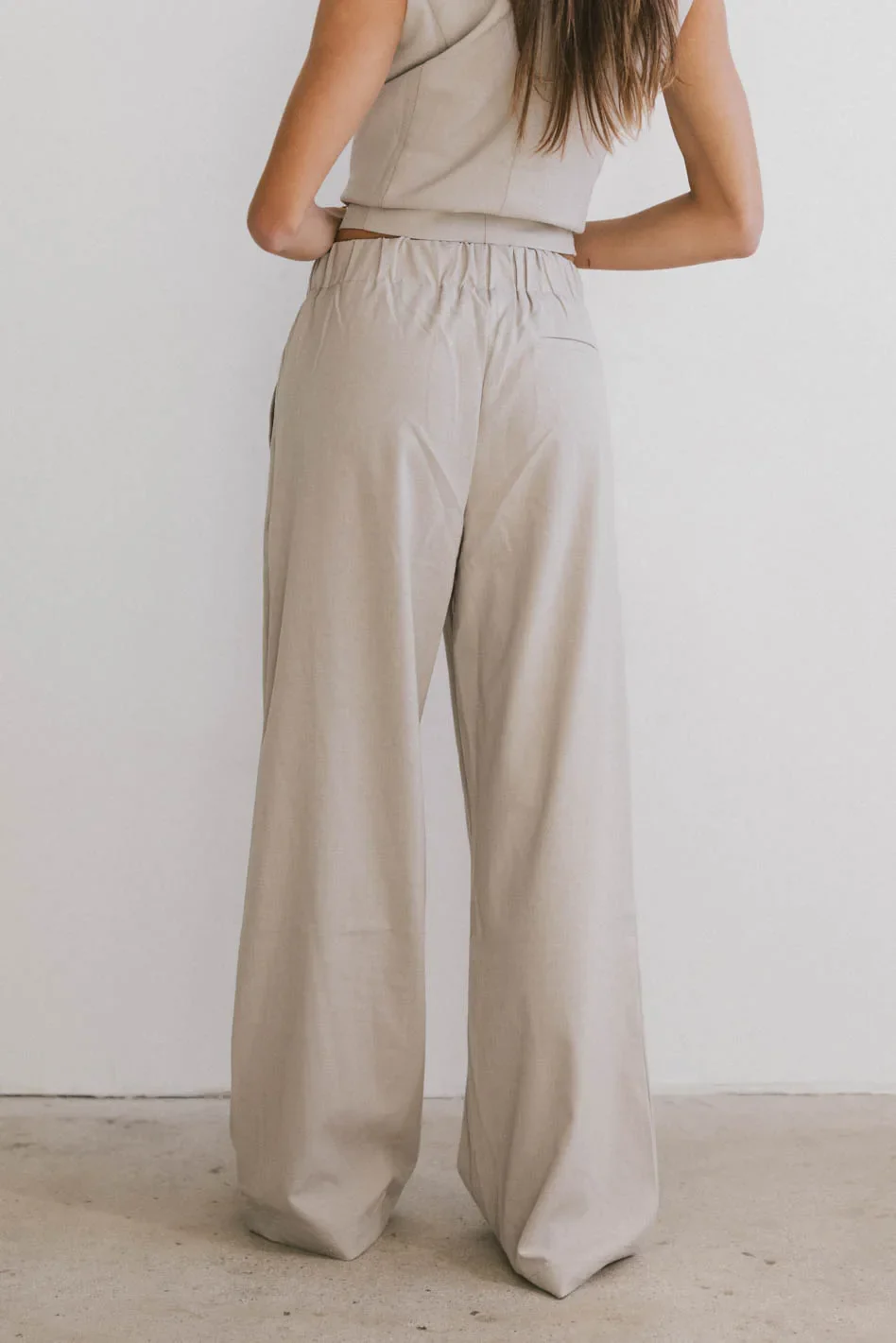 Eslyn Baggy Pants in Taupe - FINAL SALE - Image 5