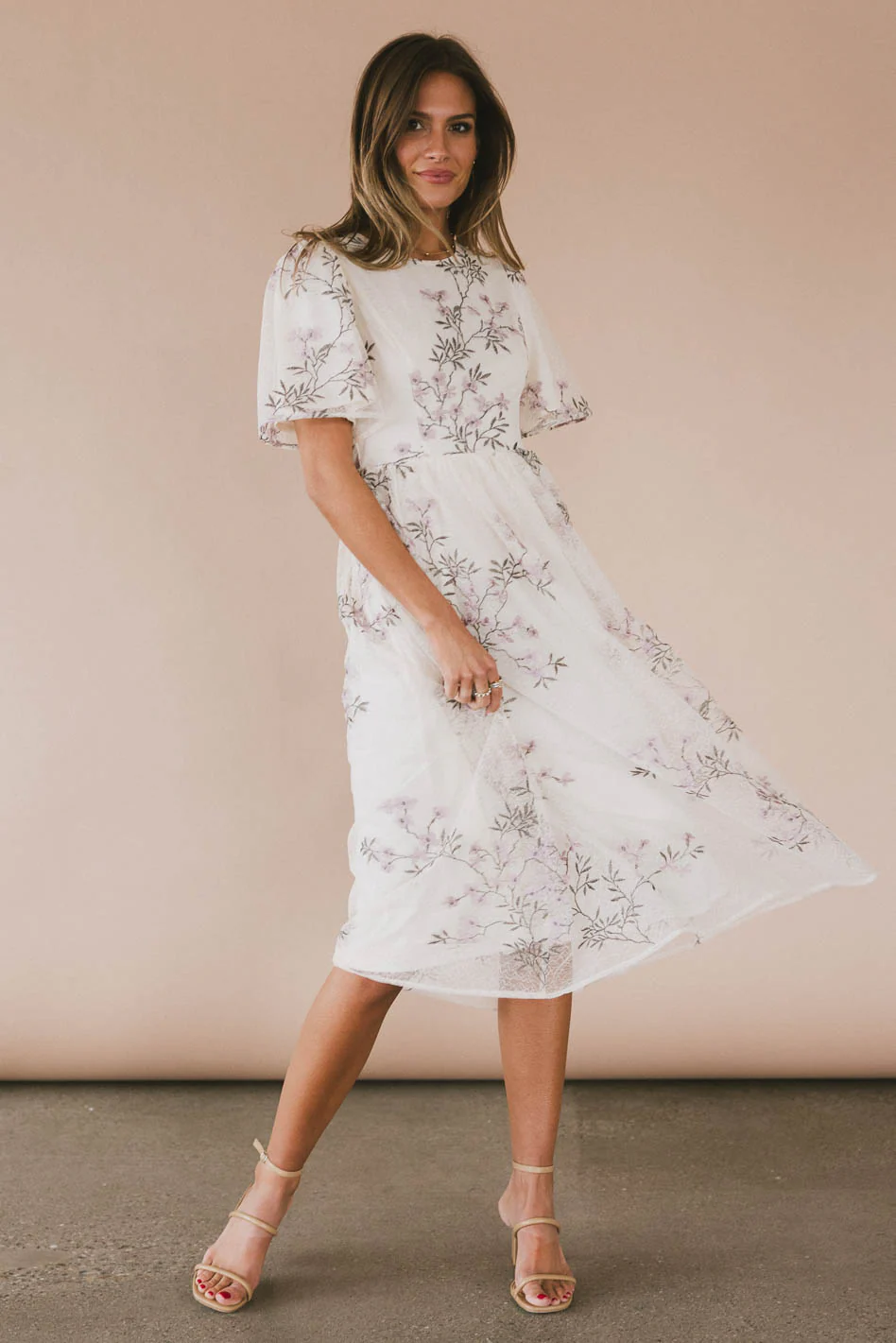 Evelise Floral Midi Dress - FINAL SALE - Image 3