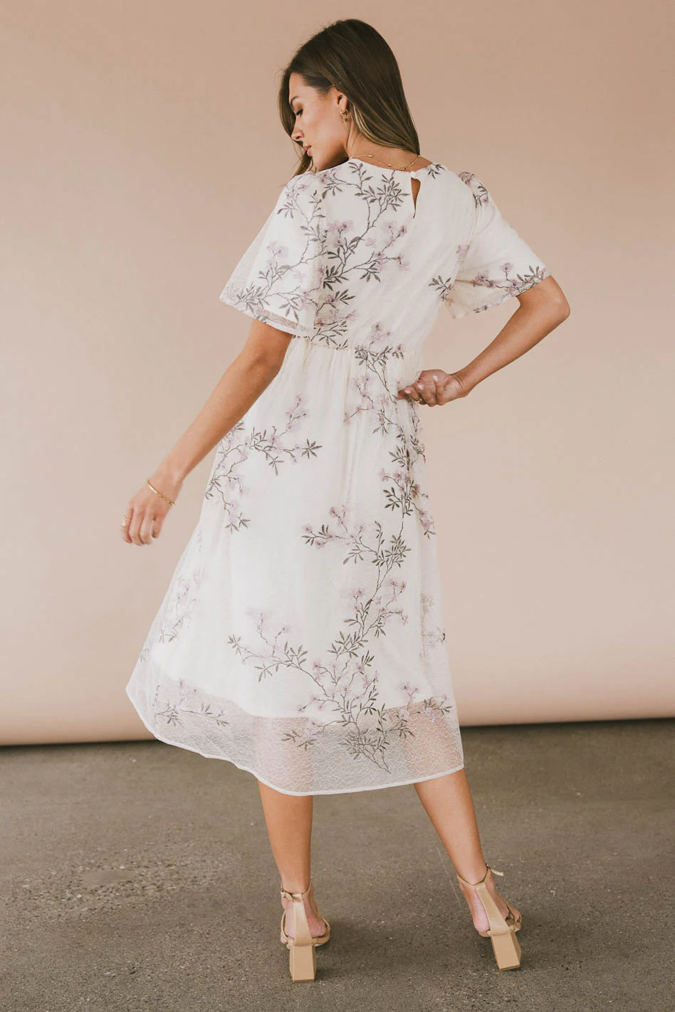 Evelise Floral Midi Dress - FINAL SALE - Image 4