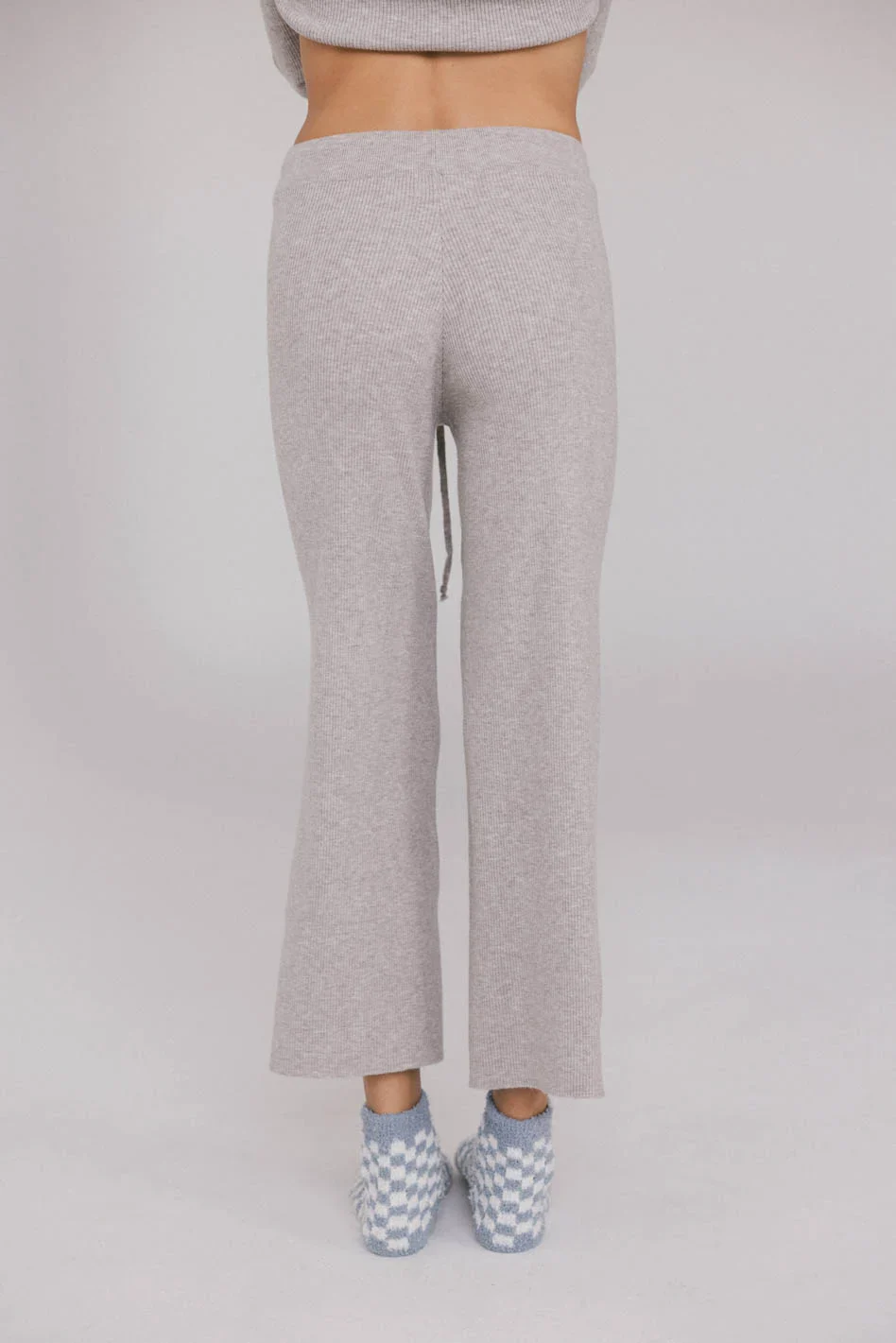 Evelise Ribbed Pants in Grey - FINAL SALE - Image 3