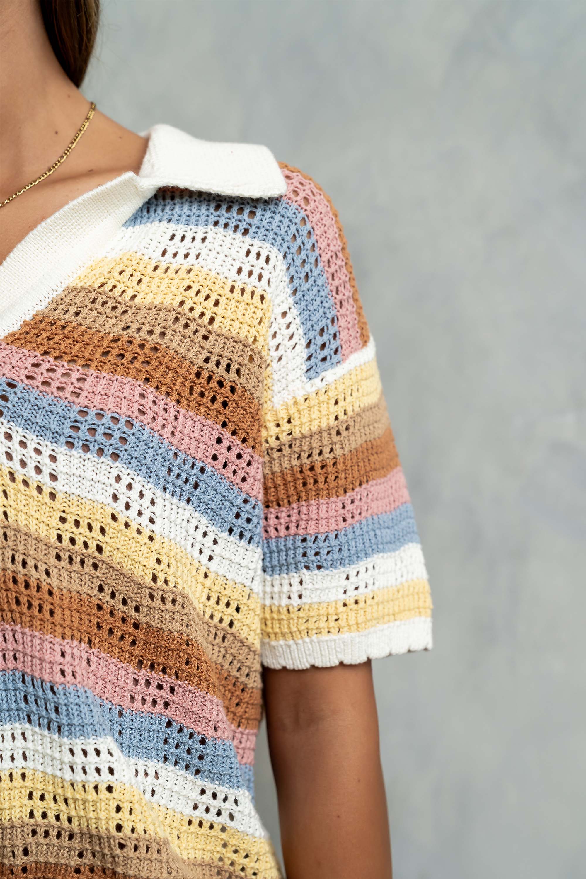 Evie Striped Top - Image 7
