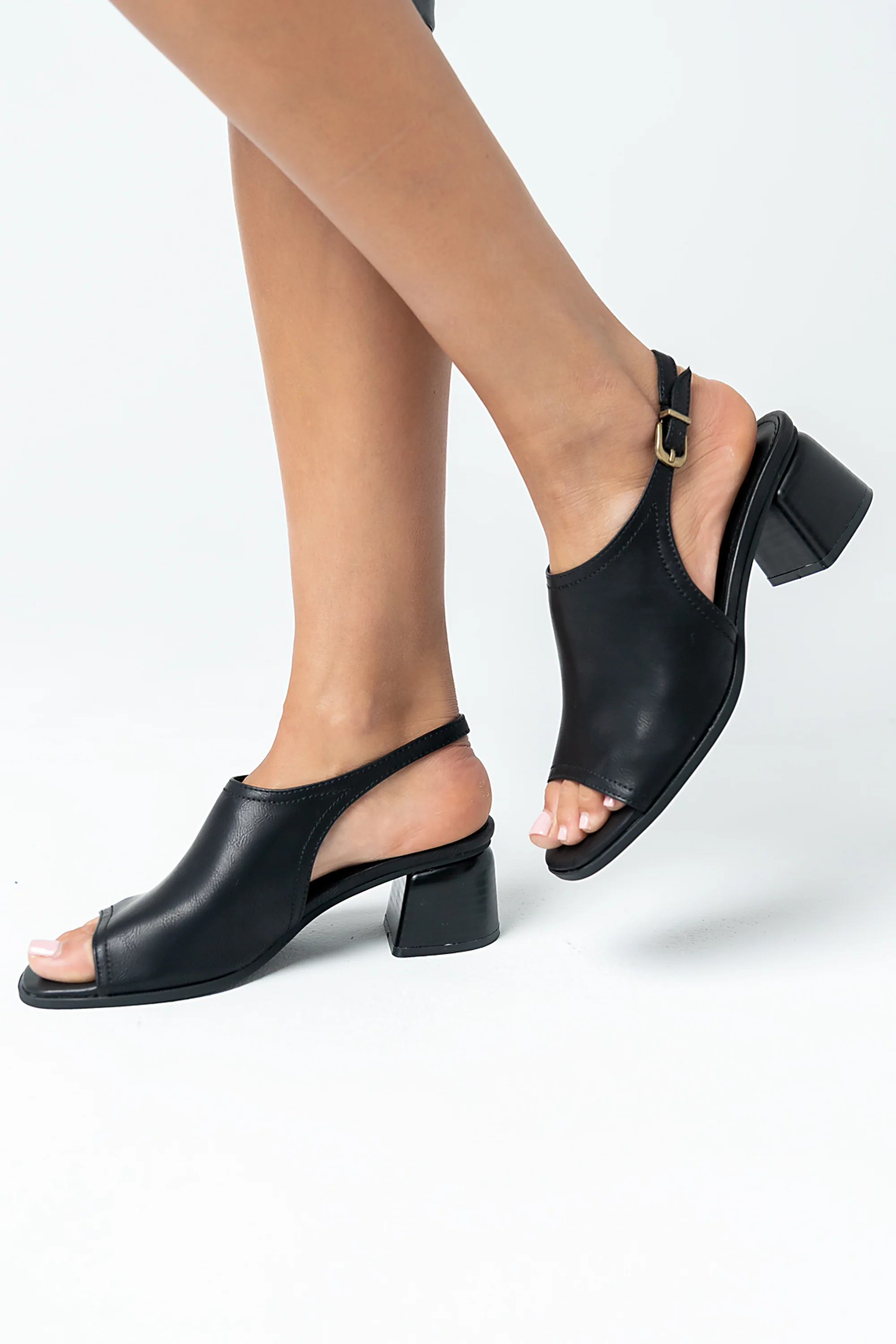 Faith Slingback Mule in Black - Image 2