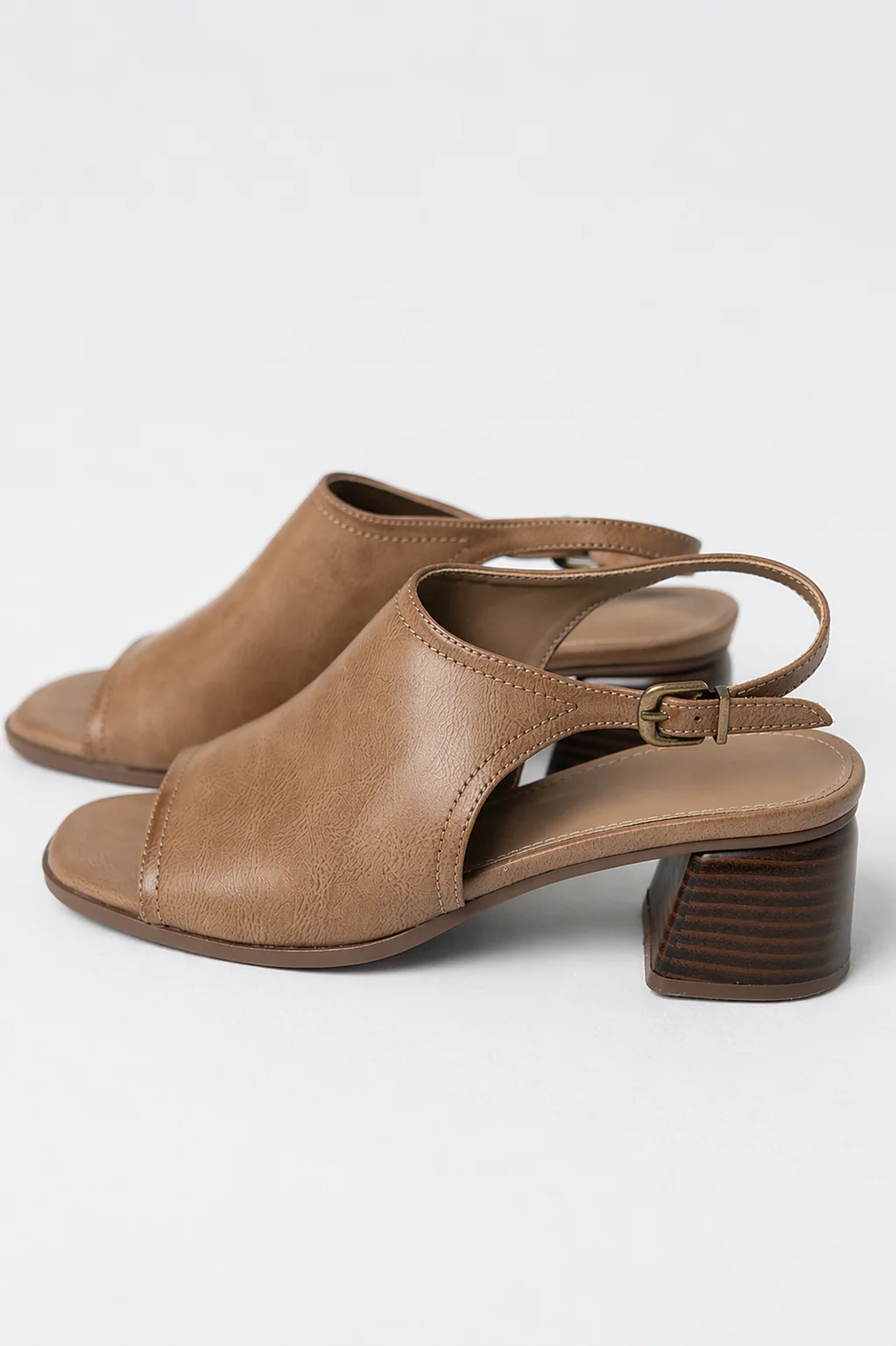 Faith Slingback Mule in Camel - Image 3