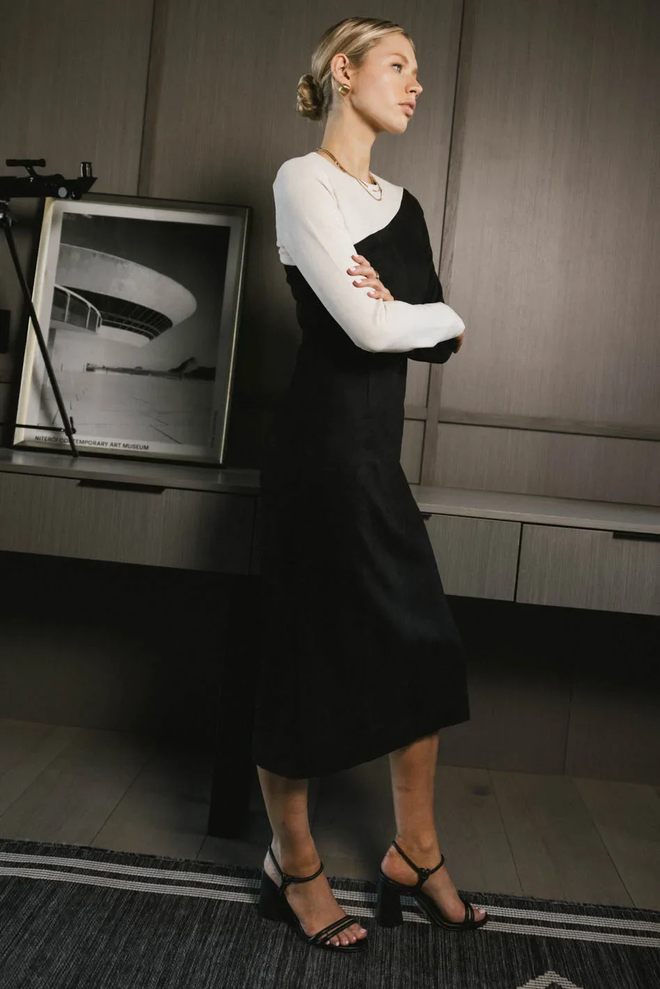 Fér Böhme Two-Tone Suede Dress - FINAL SALE - Image 3