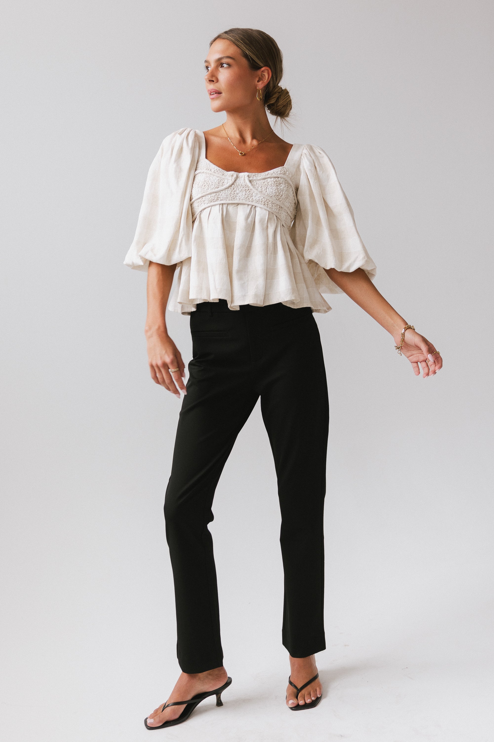 Finley Gingham Blouse - Image 2