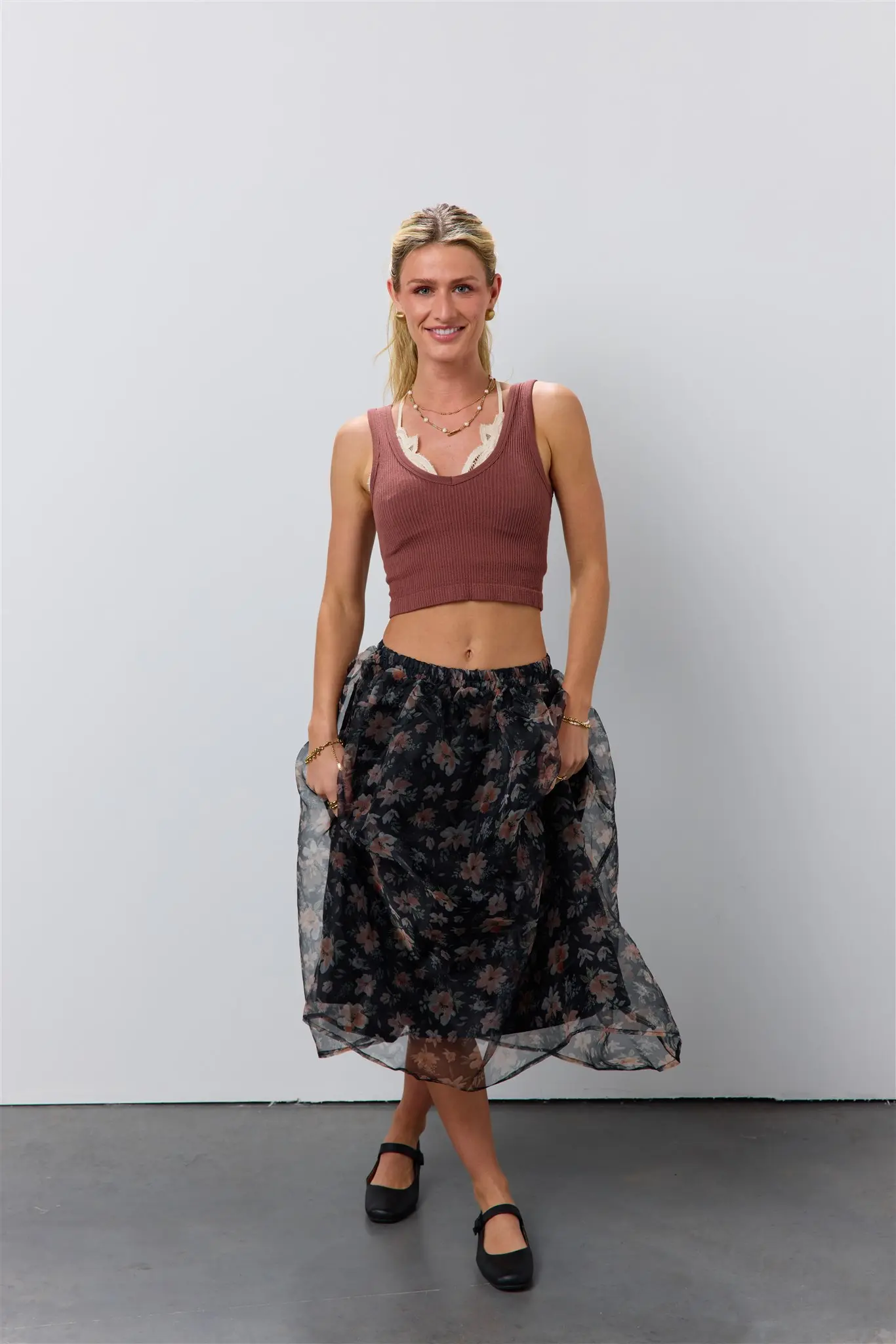 Floral Organza Skirt - FINAL SALE - Image 3