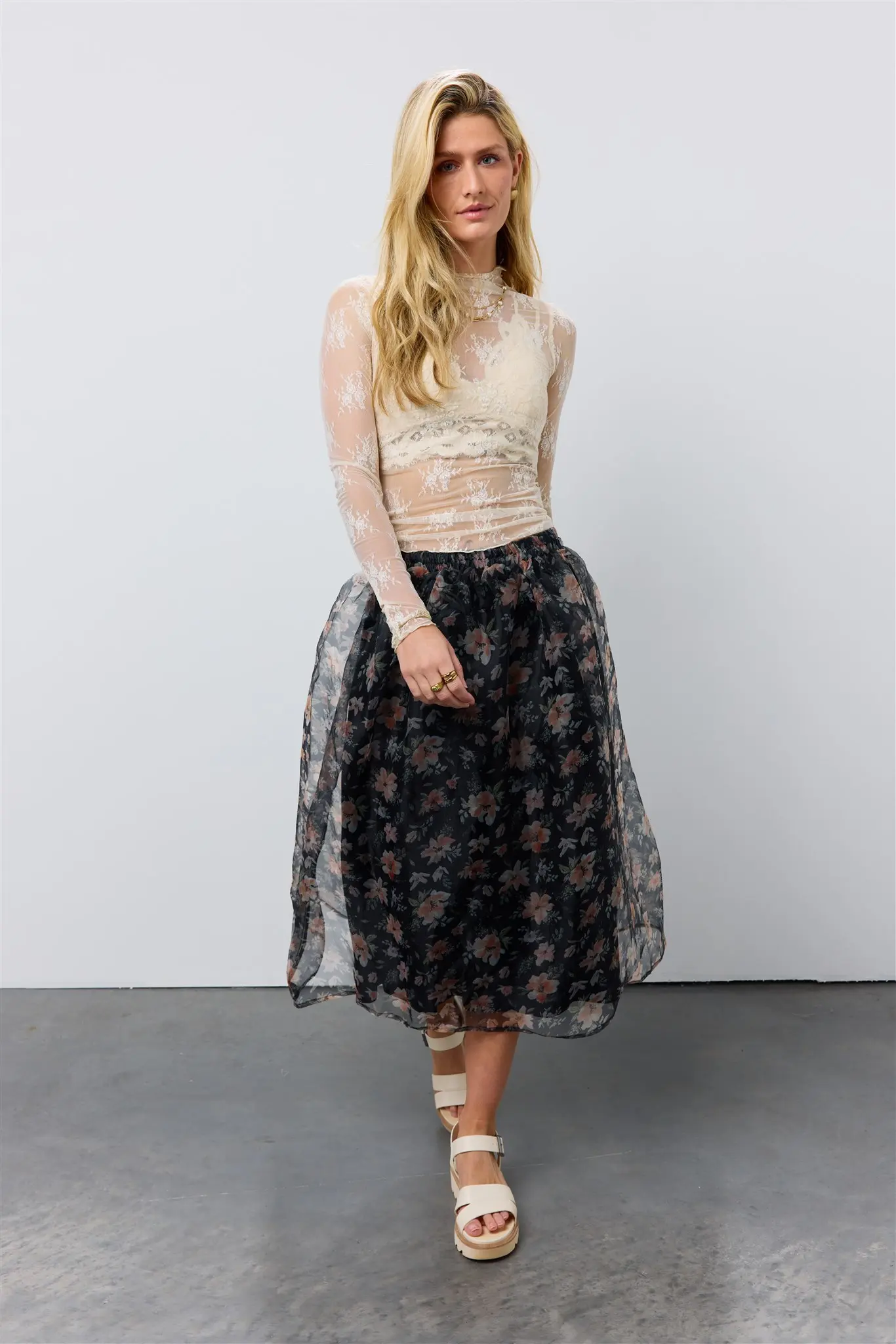 Floral Organza Skirt - FINAL SALE - Image 4