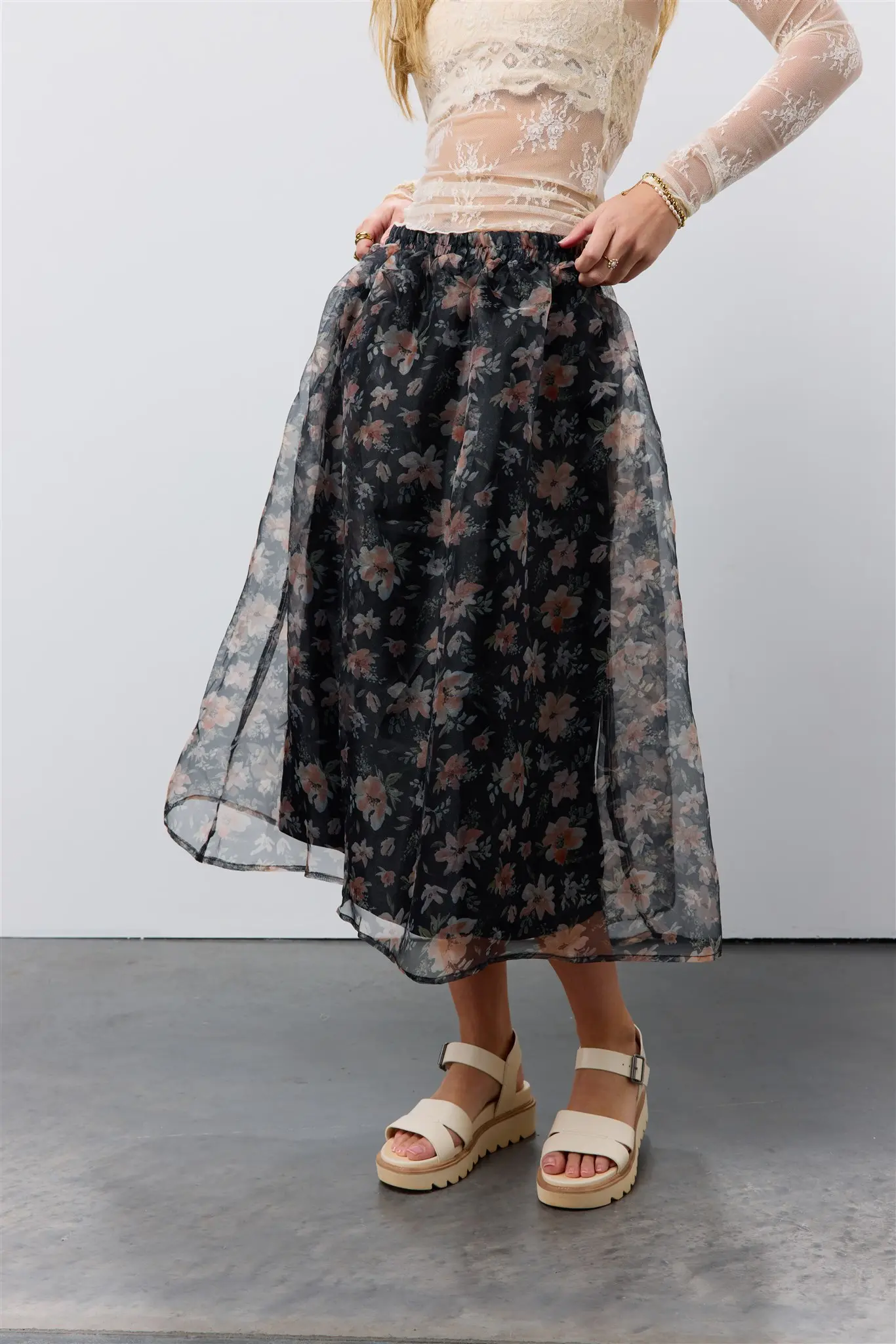 Floral Organza Skirt - FINAL SALE - Image 5