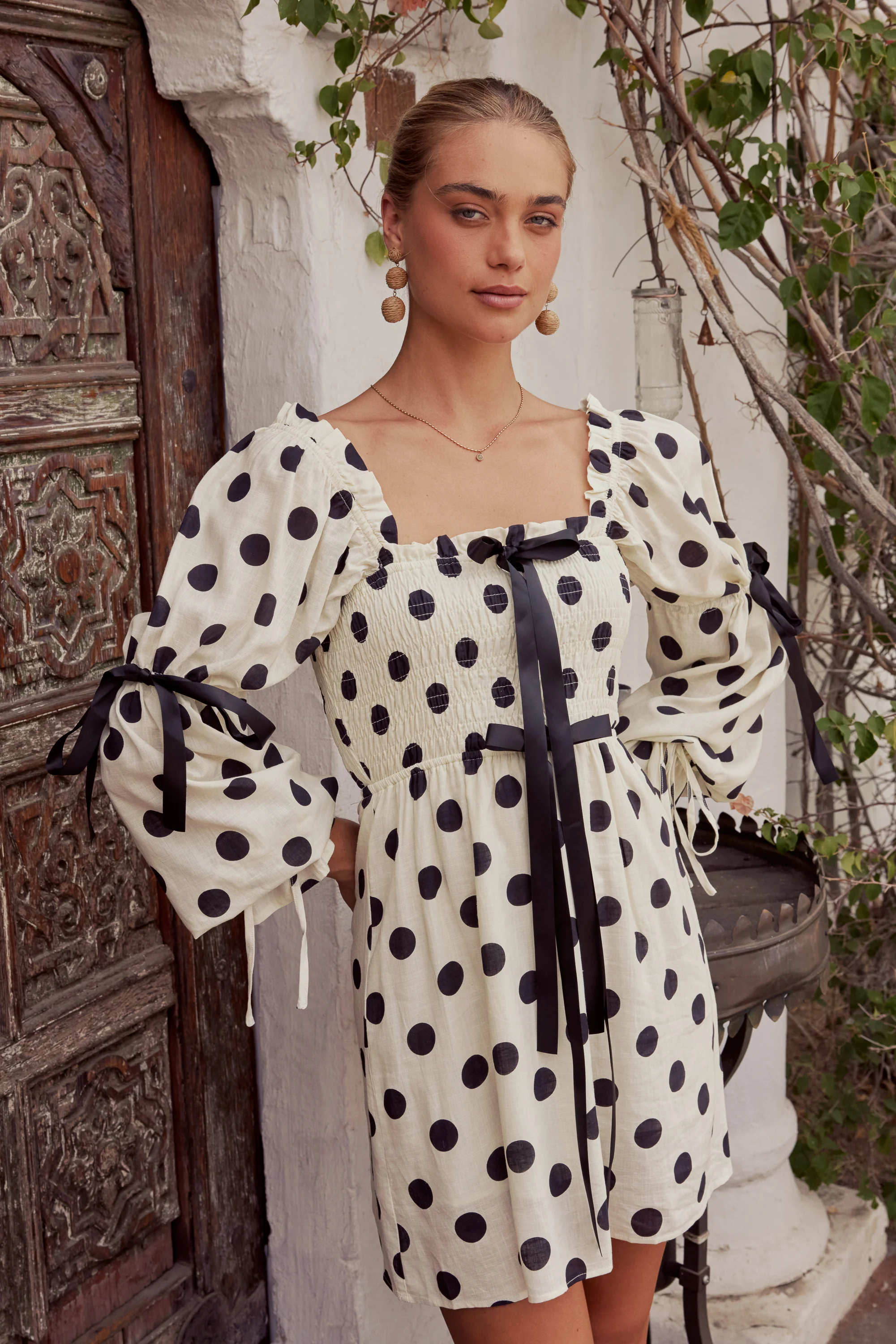 Frances Polka Dot Mini Dress - FINAL SALE - Image 4