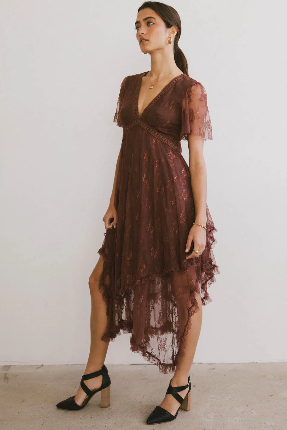 Francine Embroidered Mesh Dress - FINAL SALE - Image 4