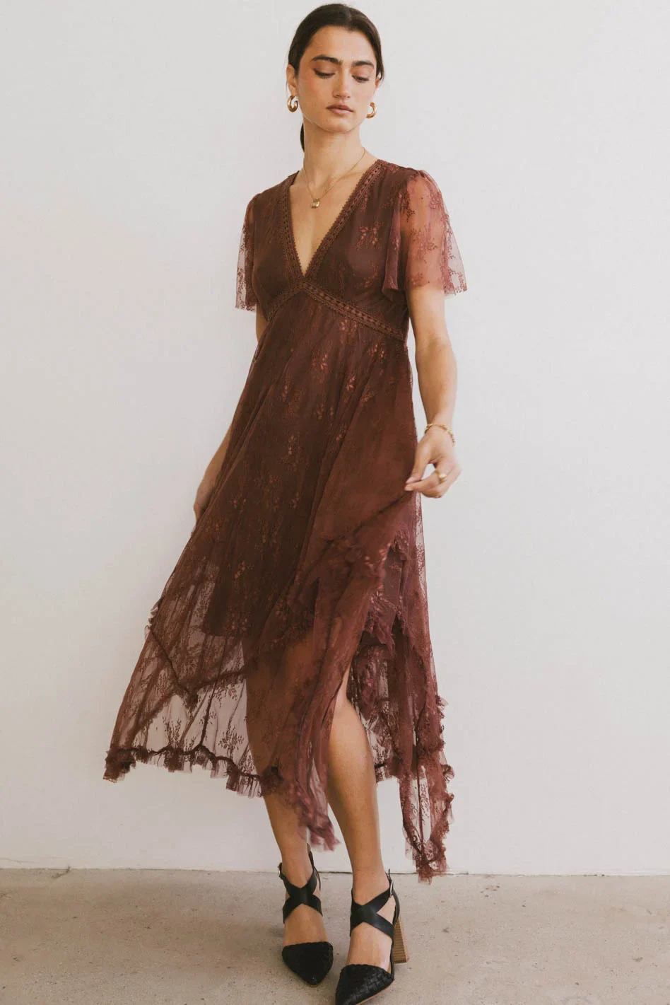 Francine Embroidered Mesh Dress - FINAL SALE - Image 5
