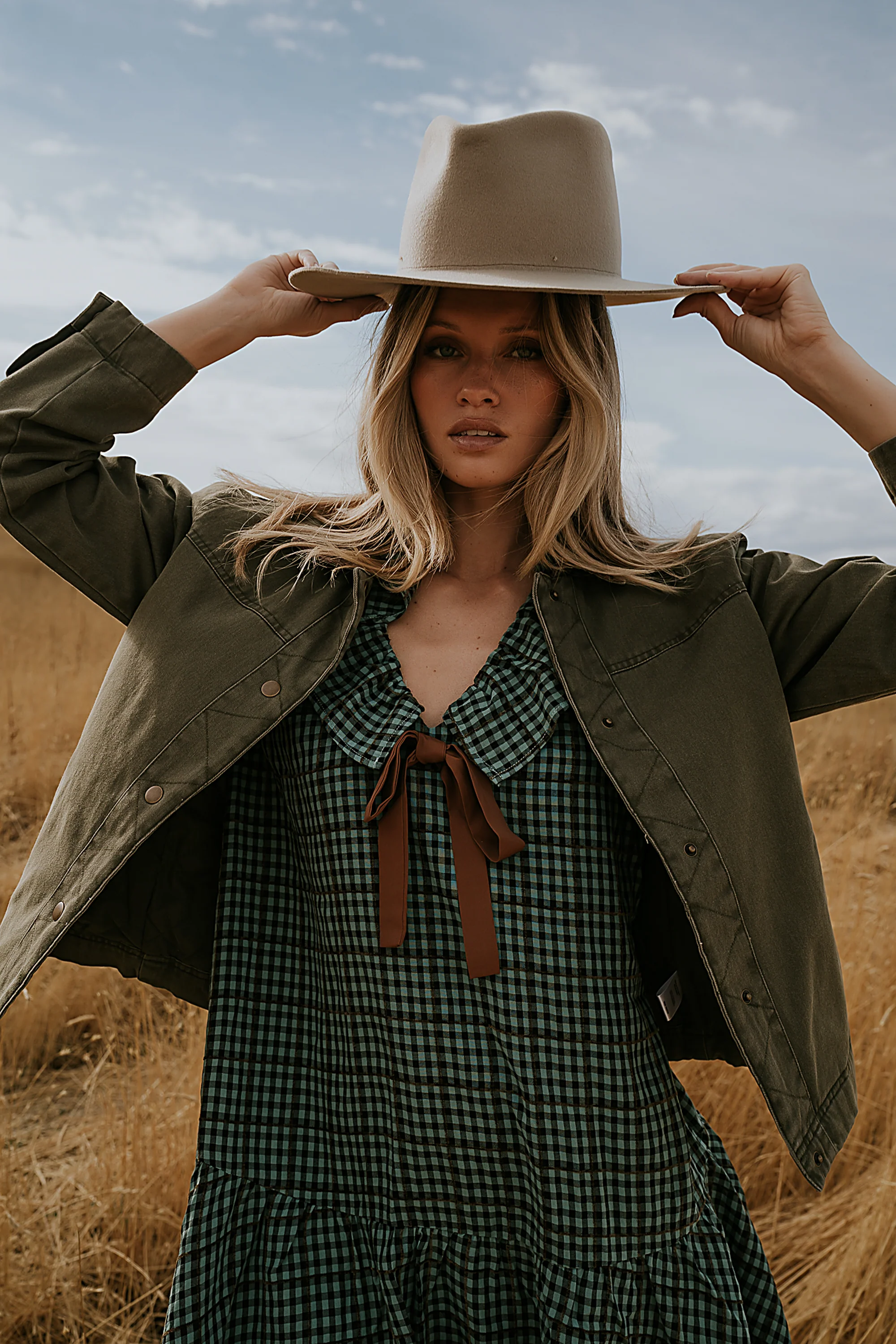 Franklin Gingham Midi Dress - Image 5