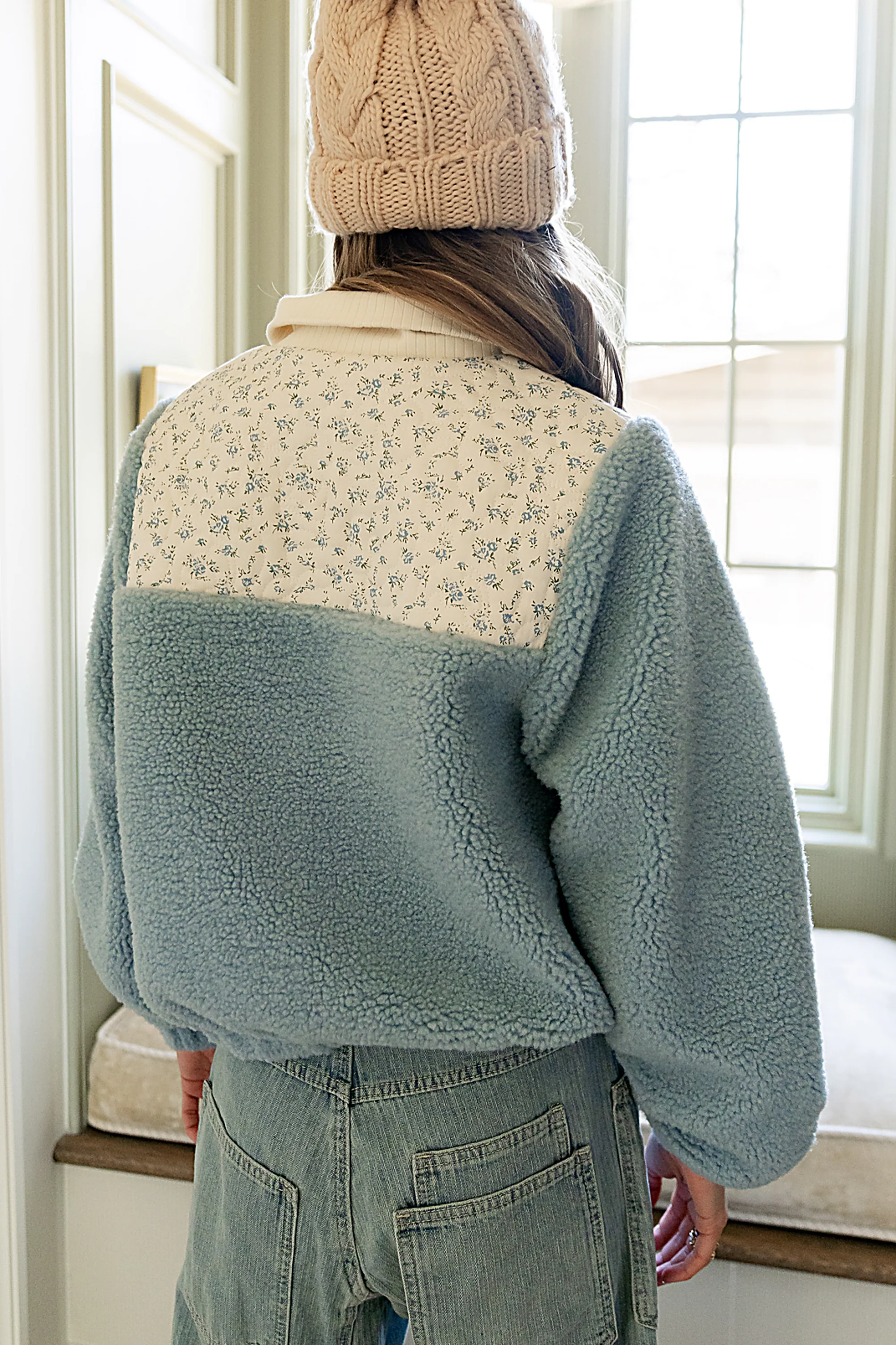 Frosty Mixed Media Jacket - Image 3