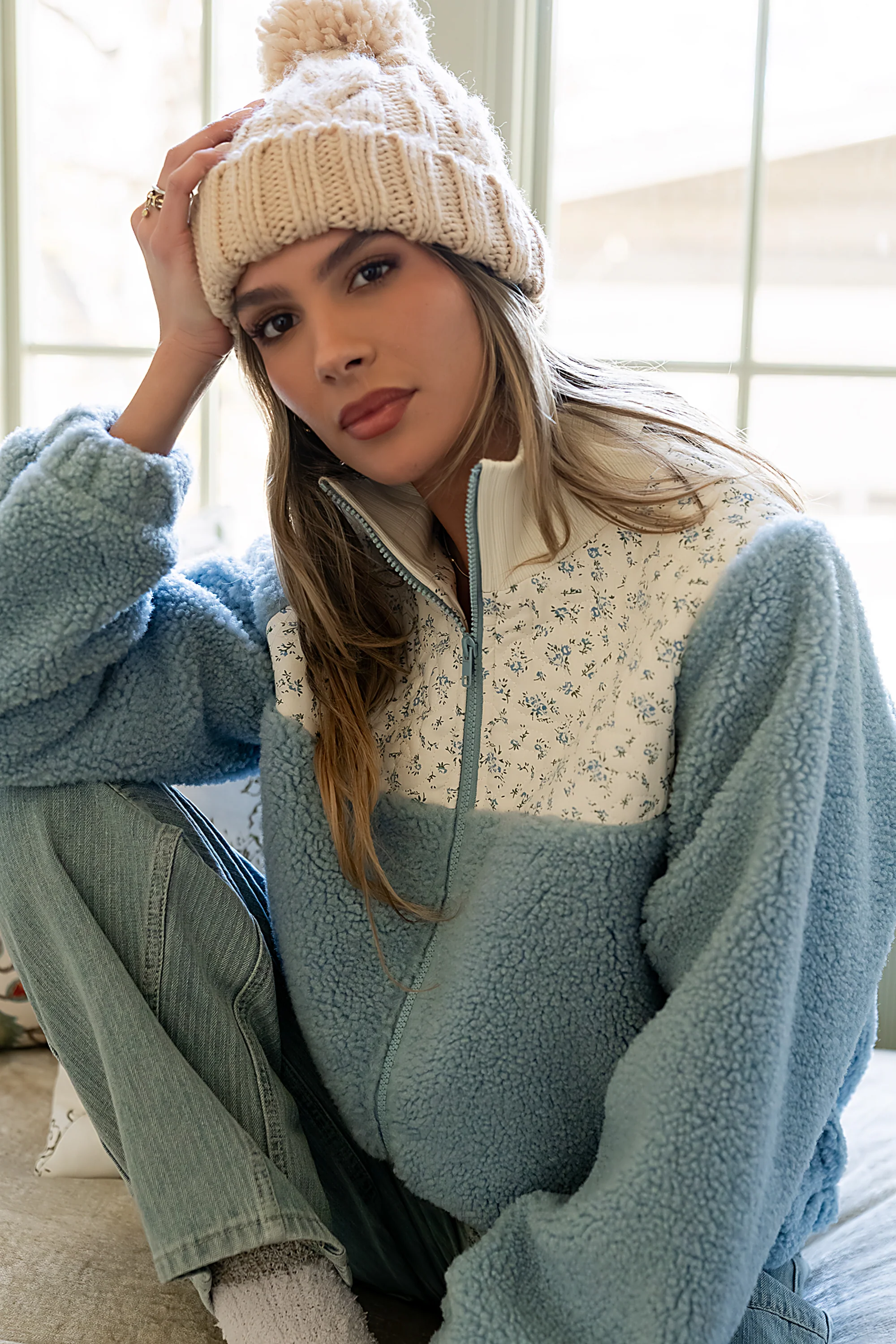 Frosty Mixed Media Jacket - Image 4