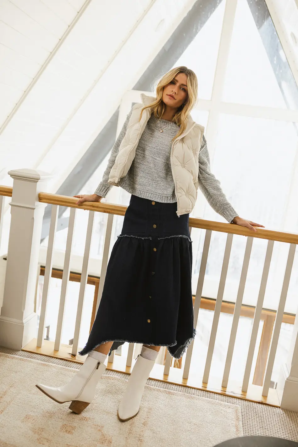 Gabriela Denim Skirt - FINAL SALE - Image 4
