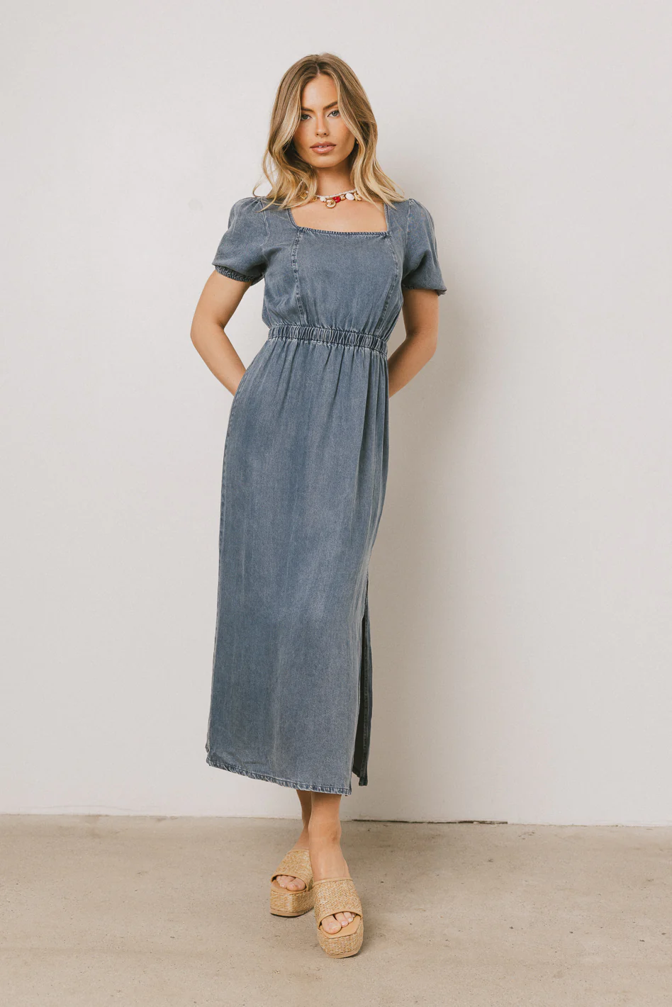Gael Denim Maxi Dress - FINAL SALE - Image 5