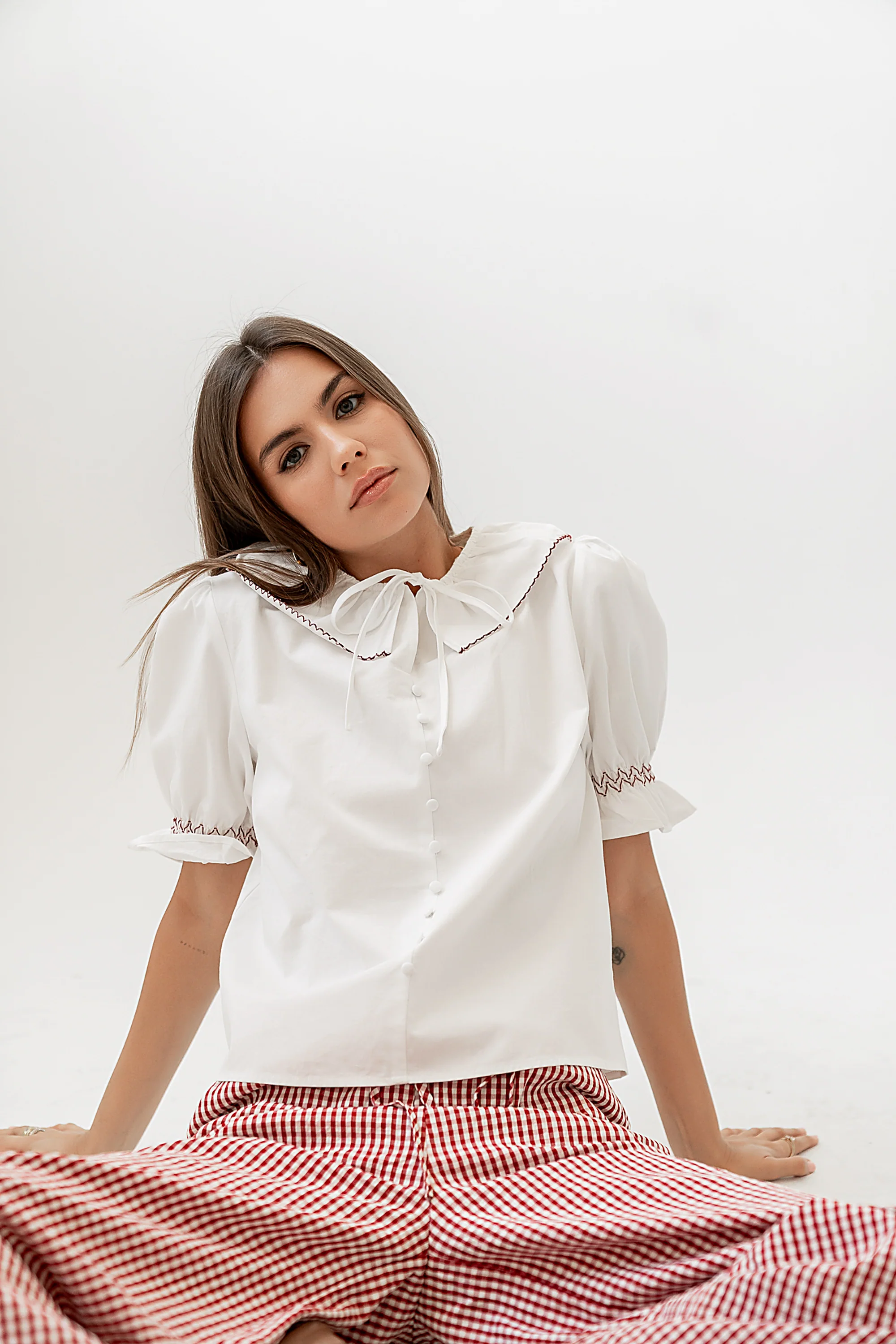 Gemma Collared Blouse - FINAL SALE - Image 8