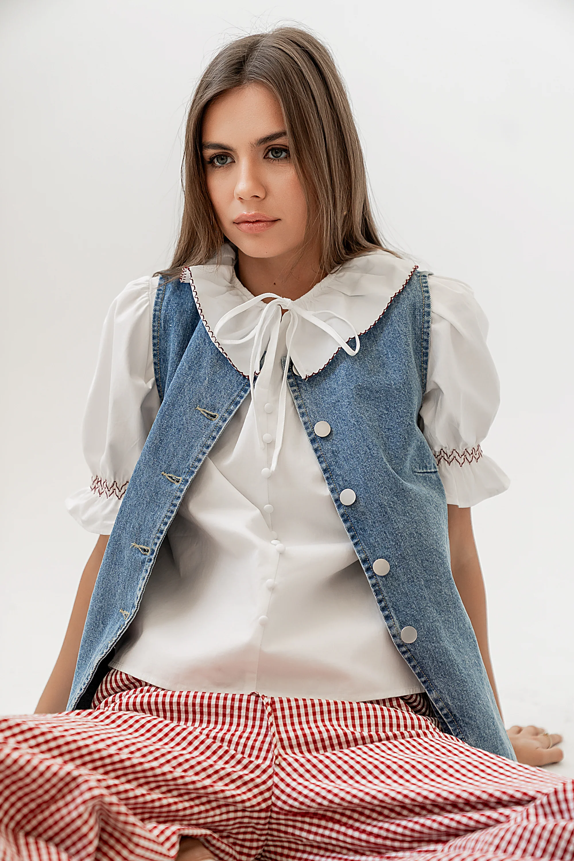 Gemma Collared Blouse - FINAL SALE - Image 9