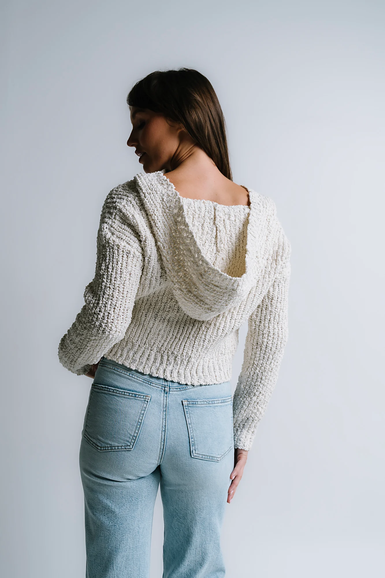 Georgie Knit Sweater in Ivory - FINAL SALE - Image 3
