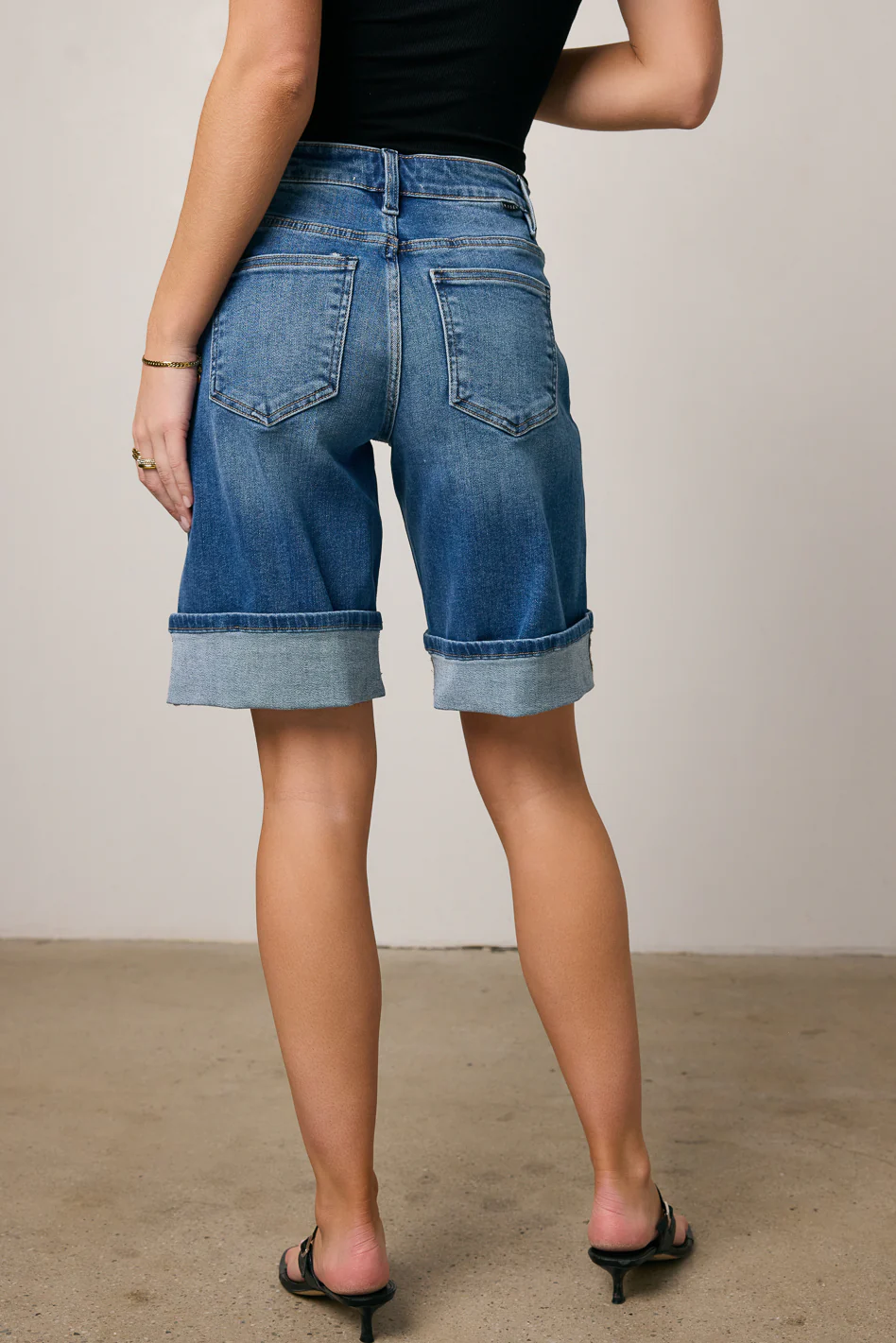 Gianna Cuffed Bermuda Shorts - FINAL SALE - Image 3