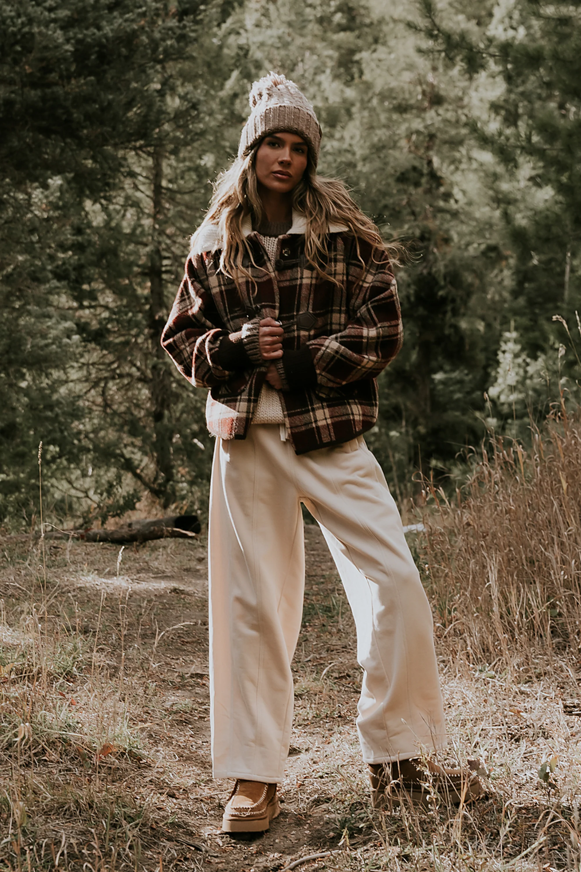 Gigi Plaid Jacket in Red - FINAL SALE - Image 4