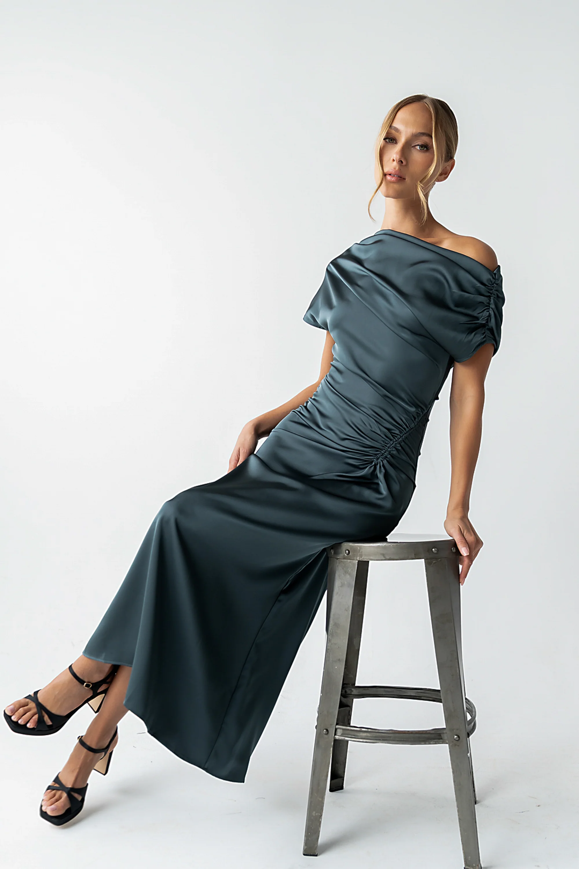 Gigi Ruched Maxi Dress - FINAL SALE