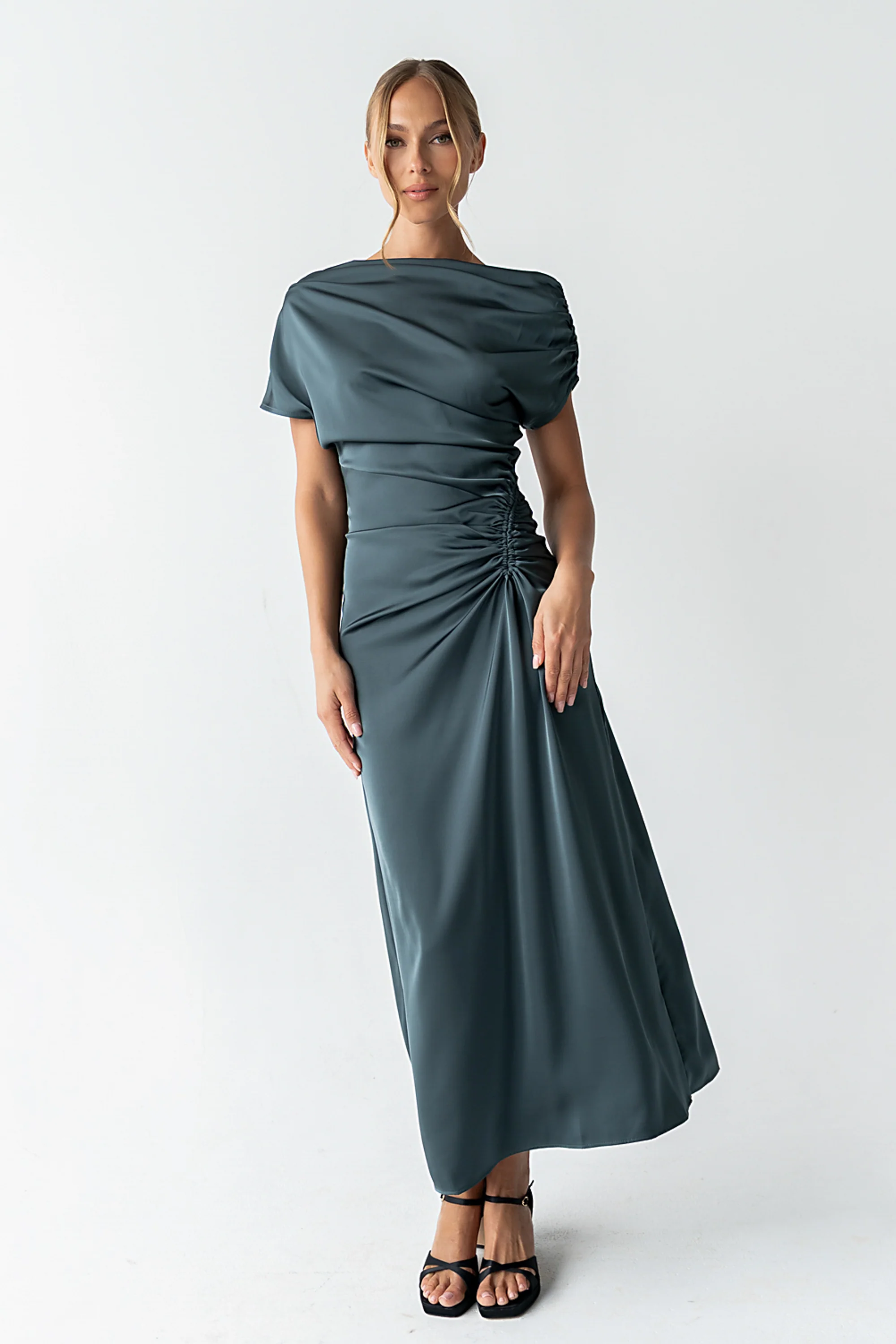 Gigi Ruched Maxi Dress - FINAL SALE - Image 2